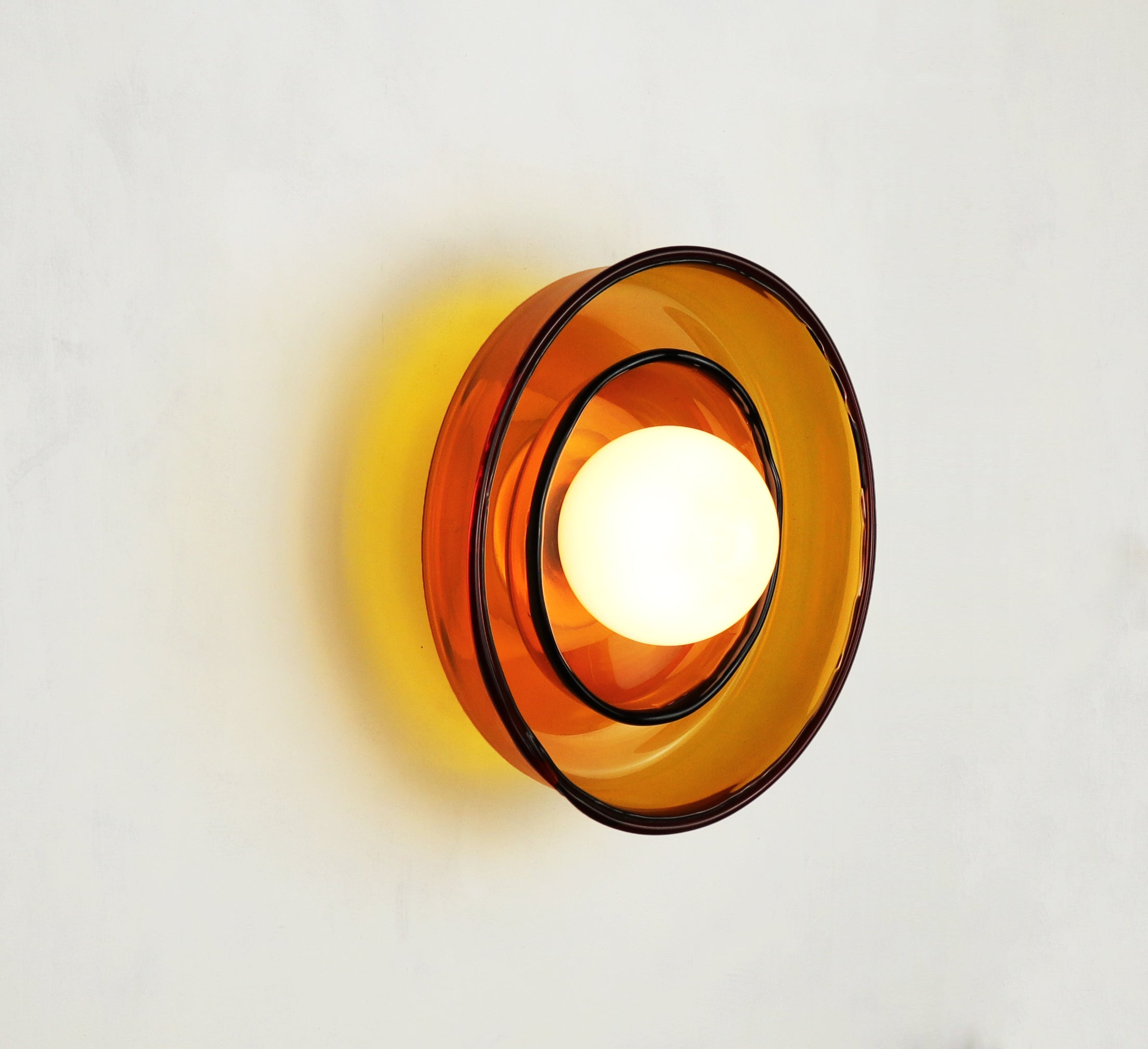 Light Object 0303 Wall Lamp in Waxed Brass by Naama Hofman 2
