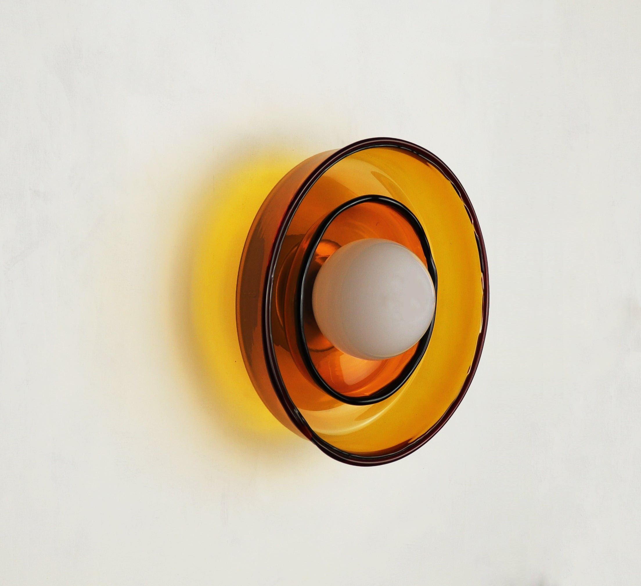 Light Object 0303 Wall Lamp in Waxed Brass by Naama Hofman 3