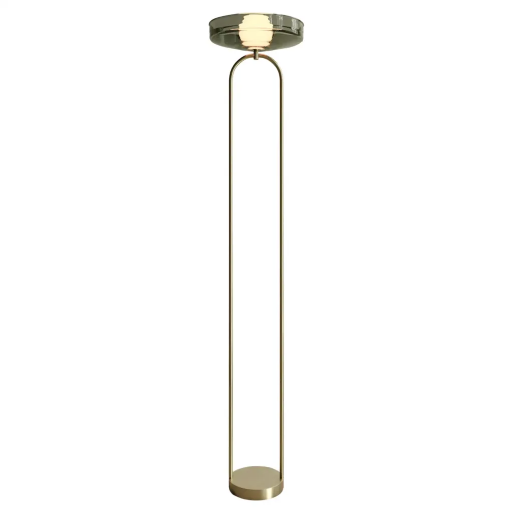Light Object 031 Floor Lamp in Brass by Naama Hofman 1