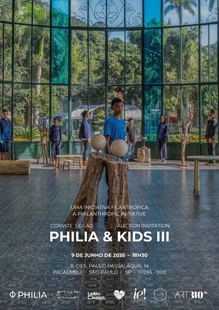 poster auction philia kids III sao paulo