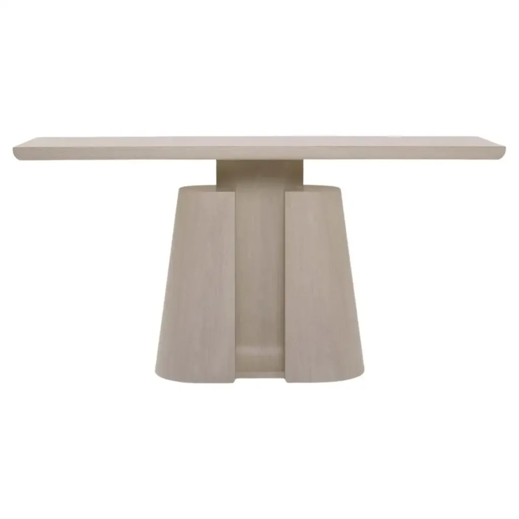 Achilles Console Table in Bleached Oak by OZA Design 1