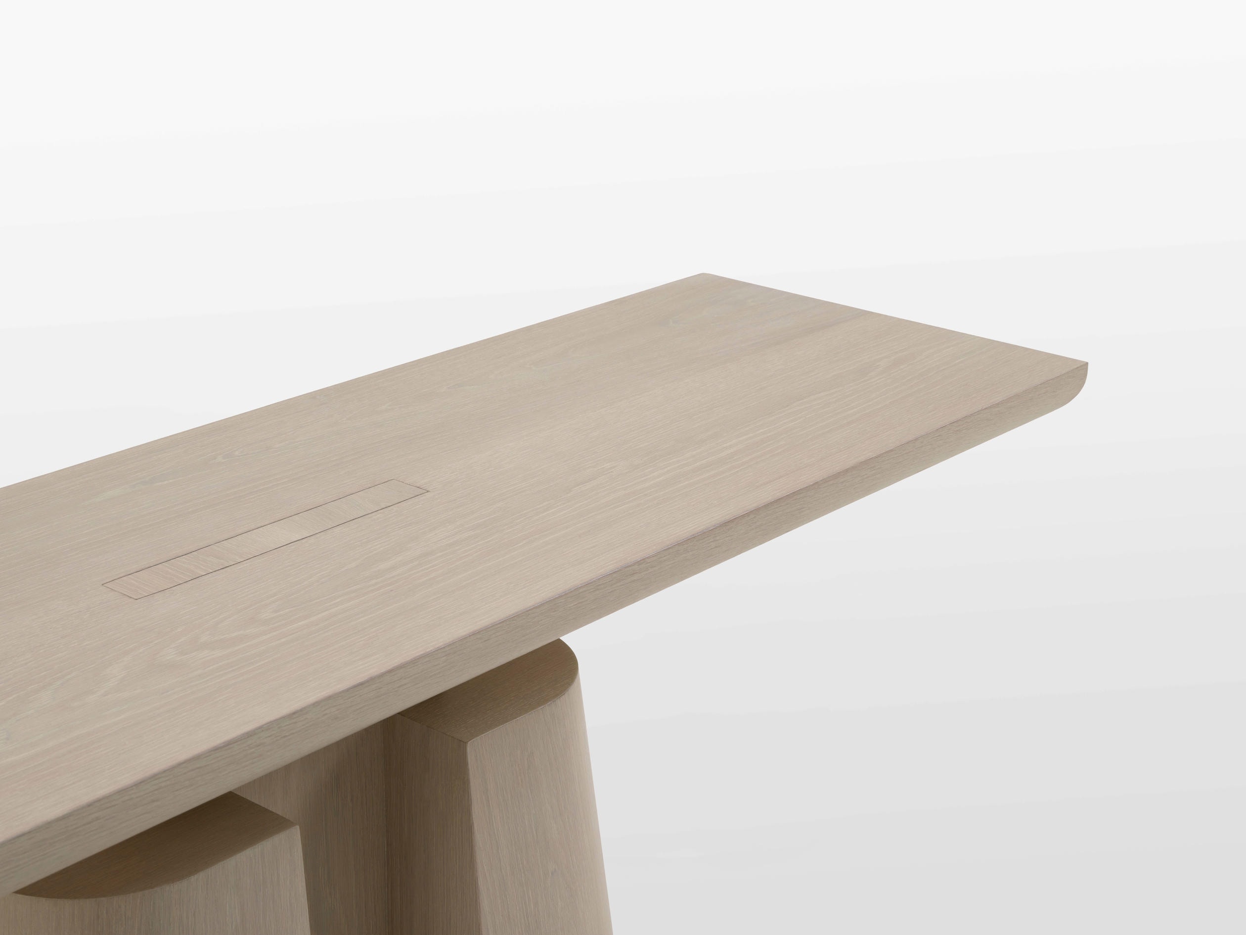 Achilles Console Table in Bleached Oak by OZA Design 4