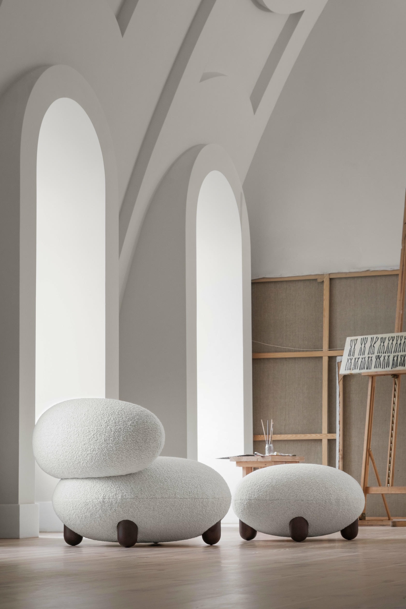 Baloo Boucle Flock Lounge Chair by NOOM 9