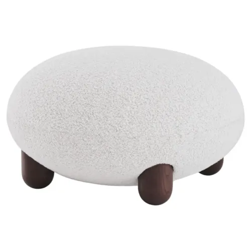 Baloo Boucle Flock Ottoman by NOOM 1