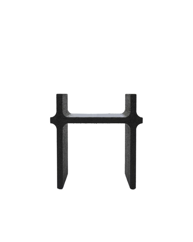 Black Curul Chair, MDF and 3D Printed Petg, Furniture by Arthur Bitsch 1