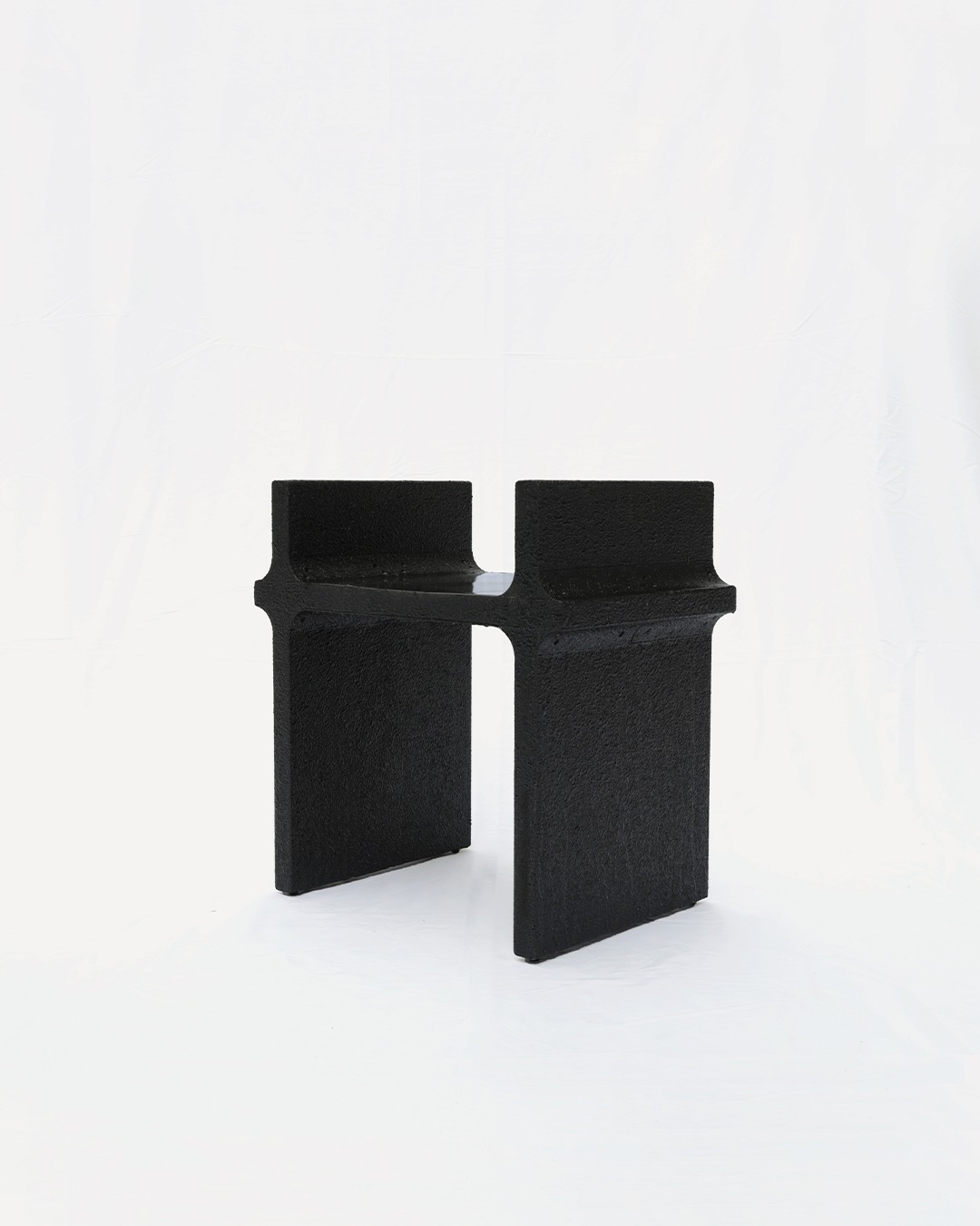Black Curul Chair, MDF and 3D Printed Petg, Furniture by Arthur Bitsch 4
