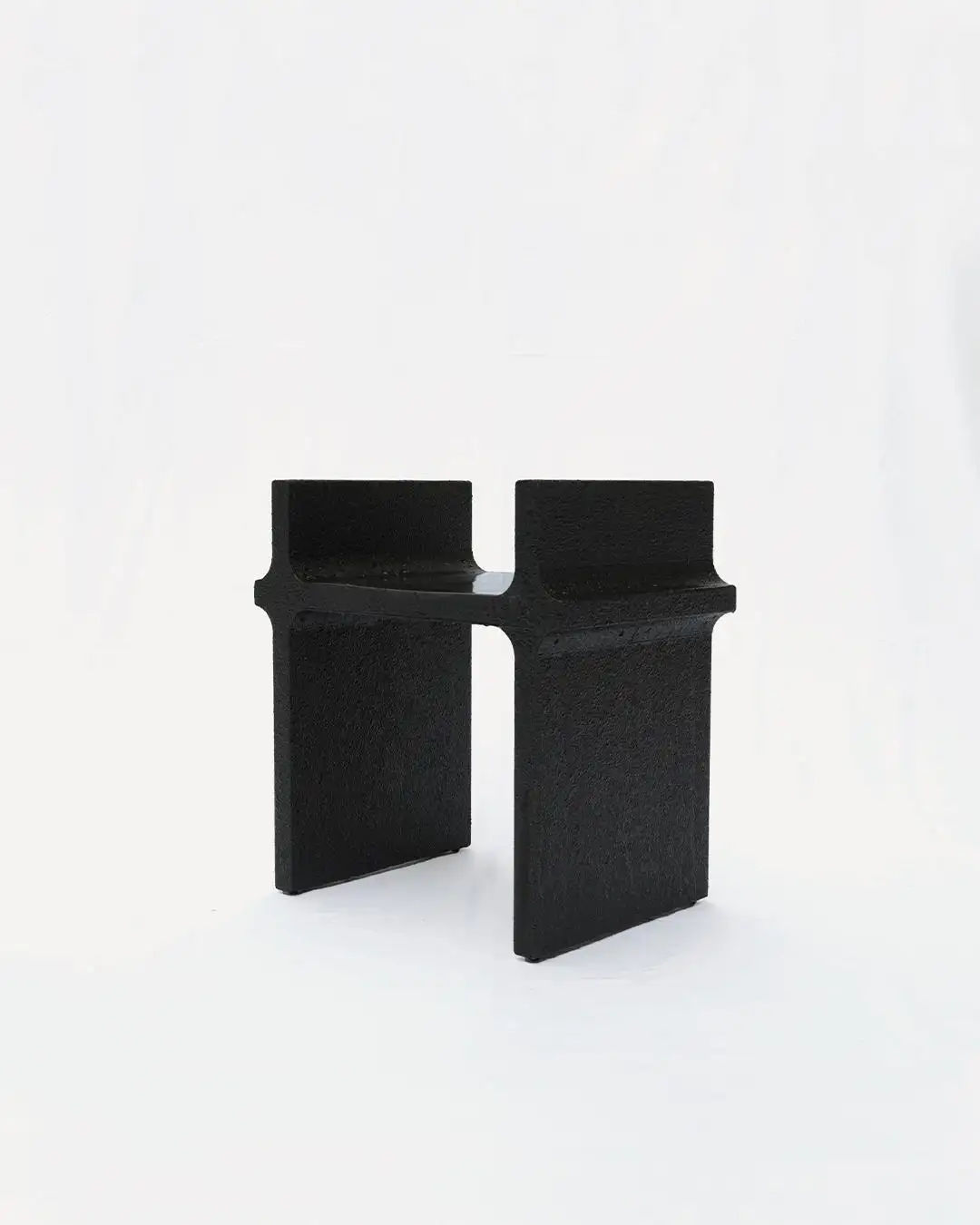 Black Curul Chair, MDF and 3D Printed Petg, Furniture by Arthur Bitsch 4