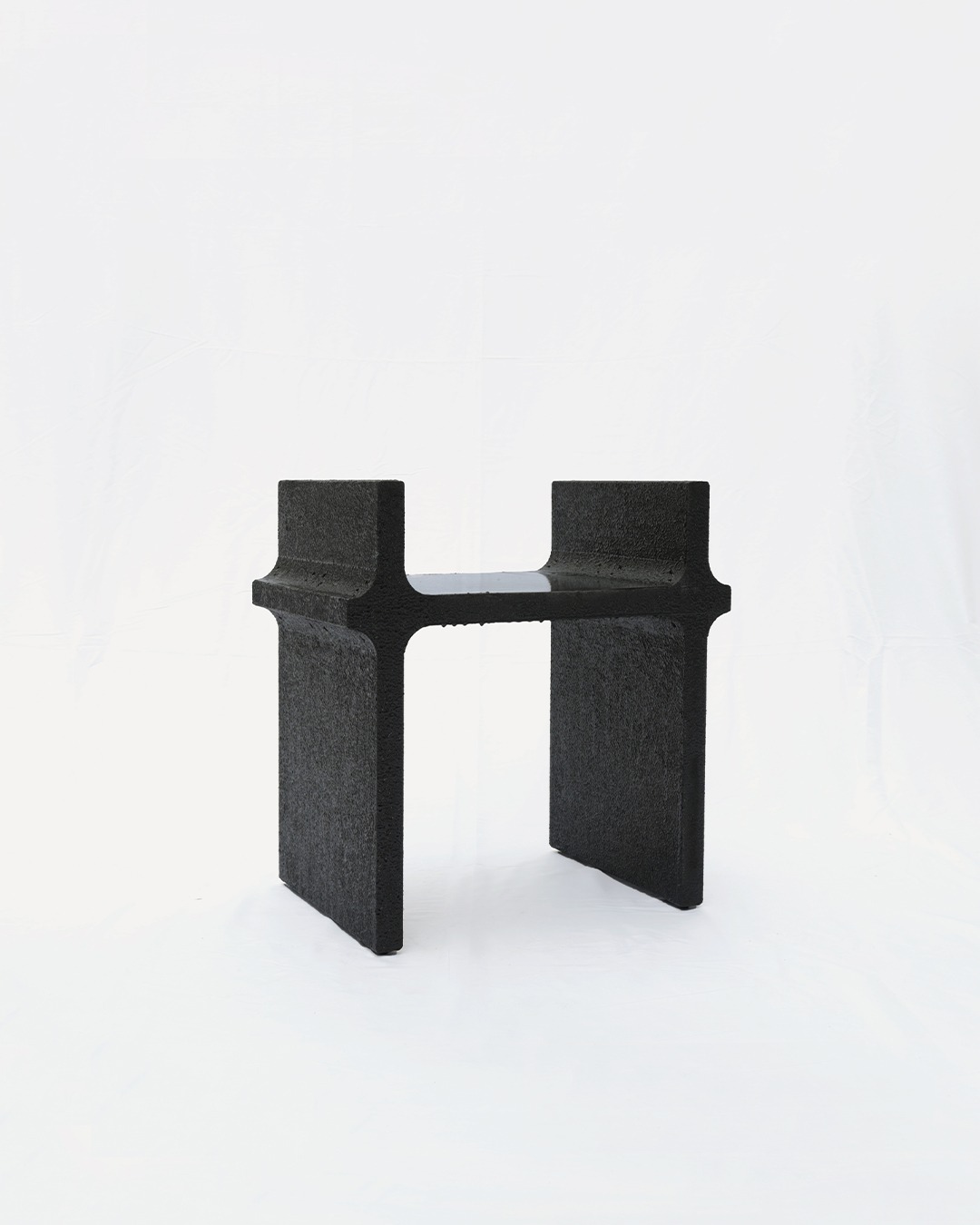 Black Curul Chair, MDF and 3D Printed Petg, Furniture by Arthur Bitsch 5