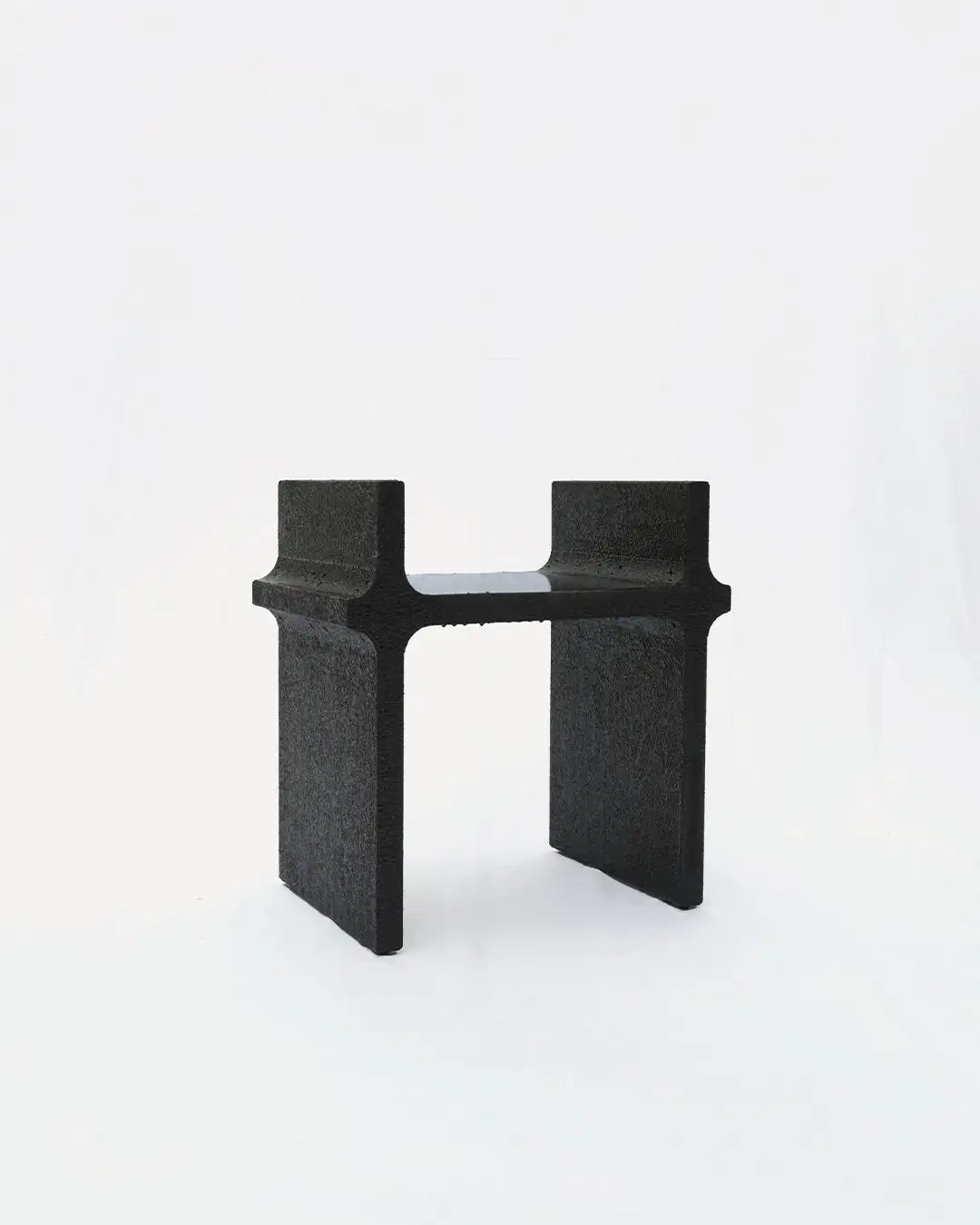 Black Curul Chair, MDF and 3D Printed Petg, Furniture by Arthur Bitsch 5