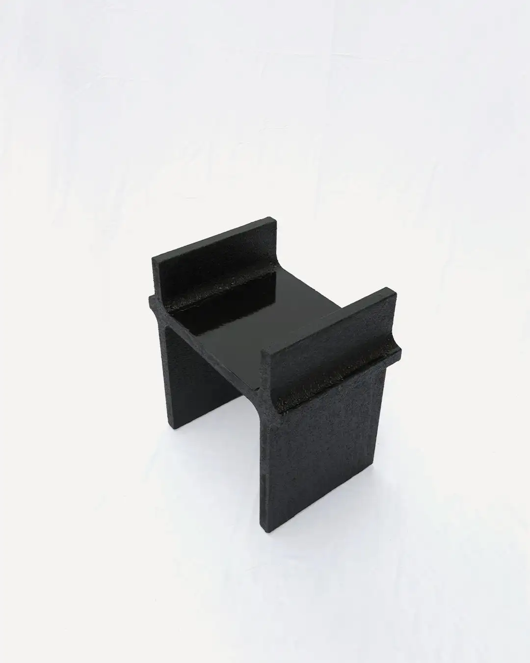 Black Curul Chair, MDF and 3D Printed Petg, Furniture by Arthur Bitsch 6