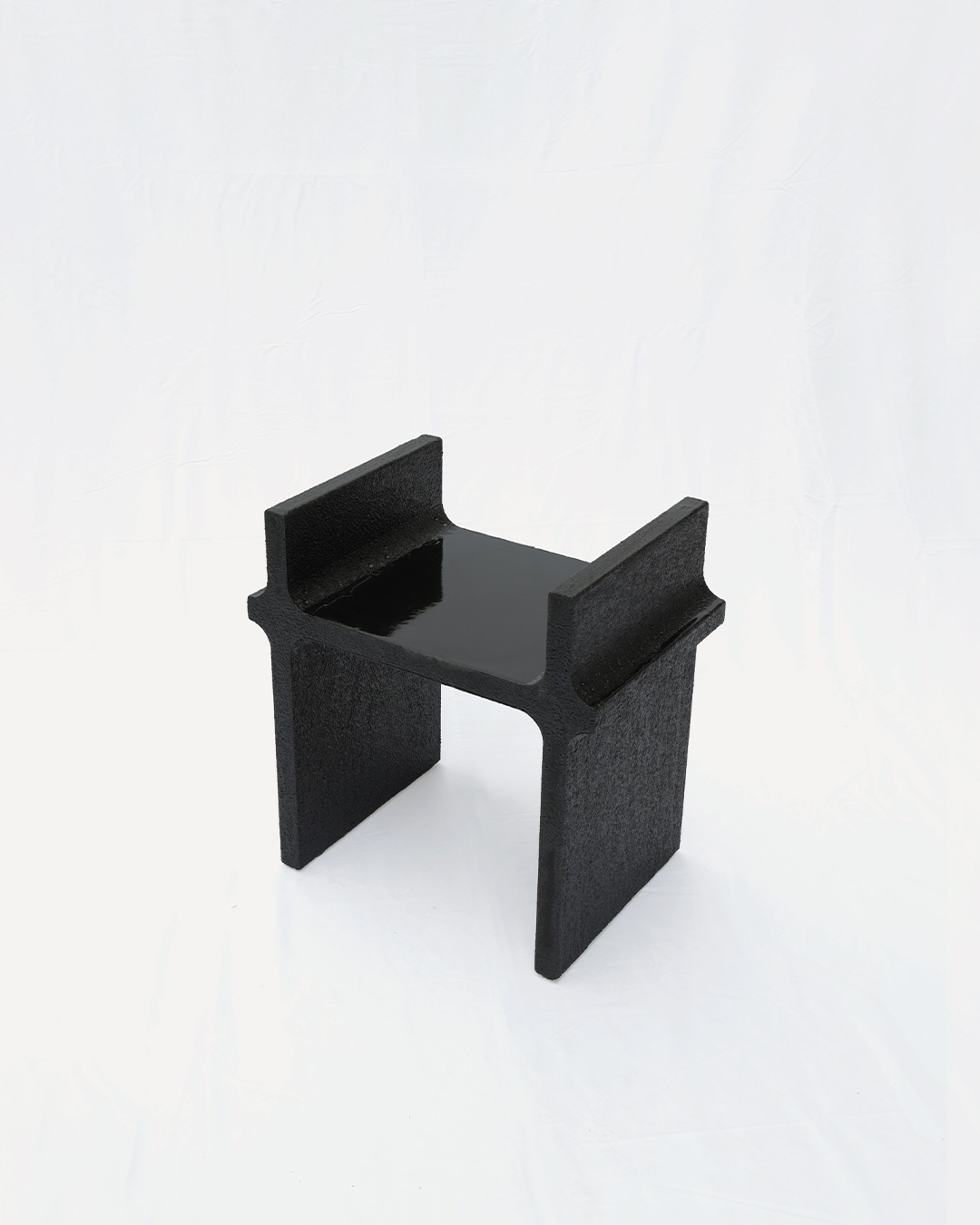 Black Curul Chair, MDF and 3D Printed Petg, Furniture by Arthur Bitsch 7