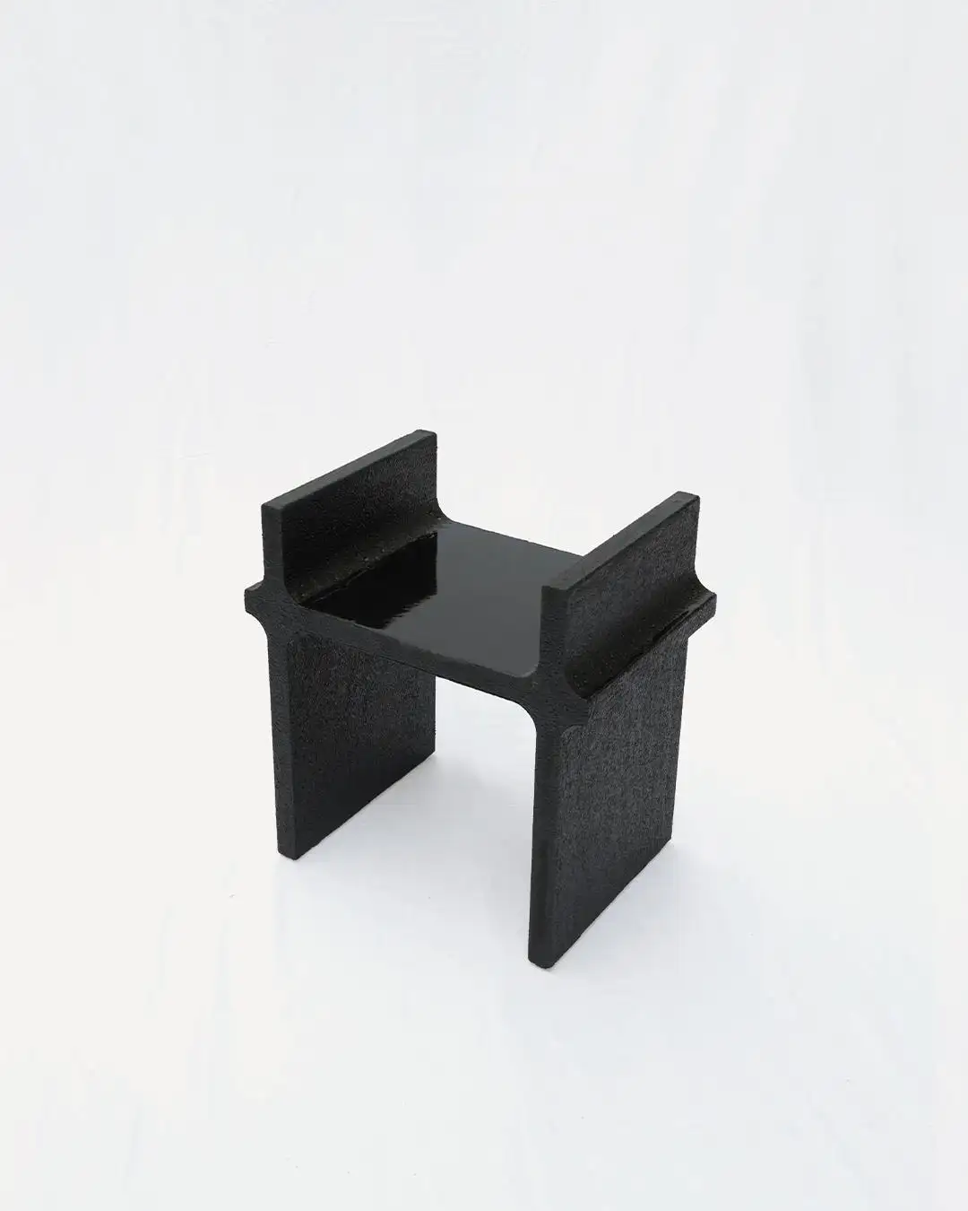 Black Curul Chair, MDF and 3D Printed Petg, Furniture by Arthur Bitsch 7