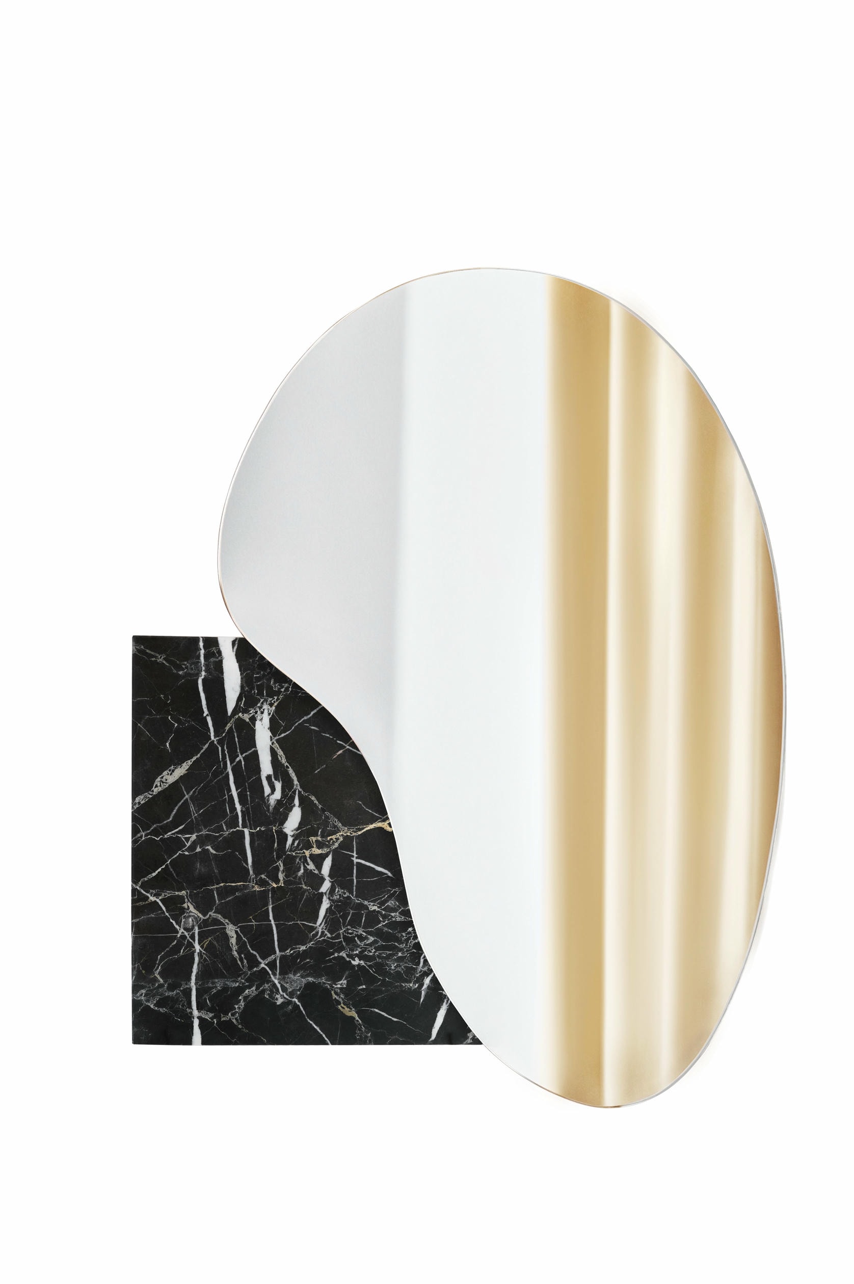Black Marble Alanya Lake Wall Mirror 4 by NOOM 2