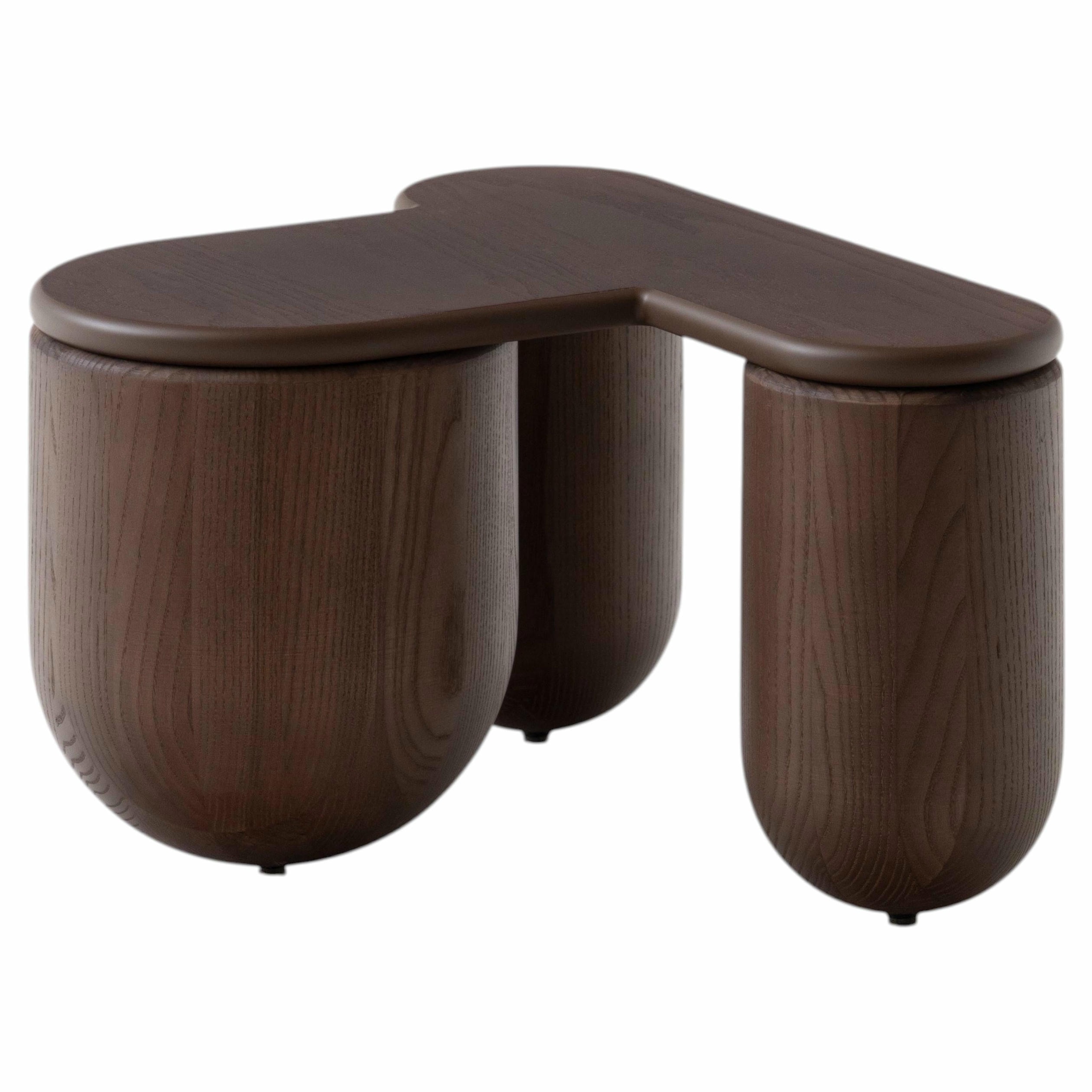 Brown Stained Hello Coffee Table 2 by NOOM 1
