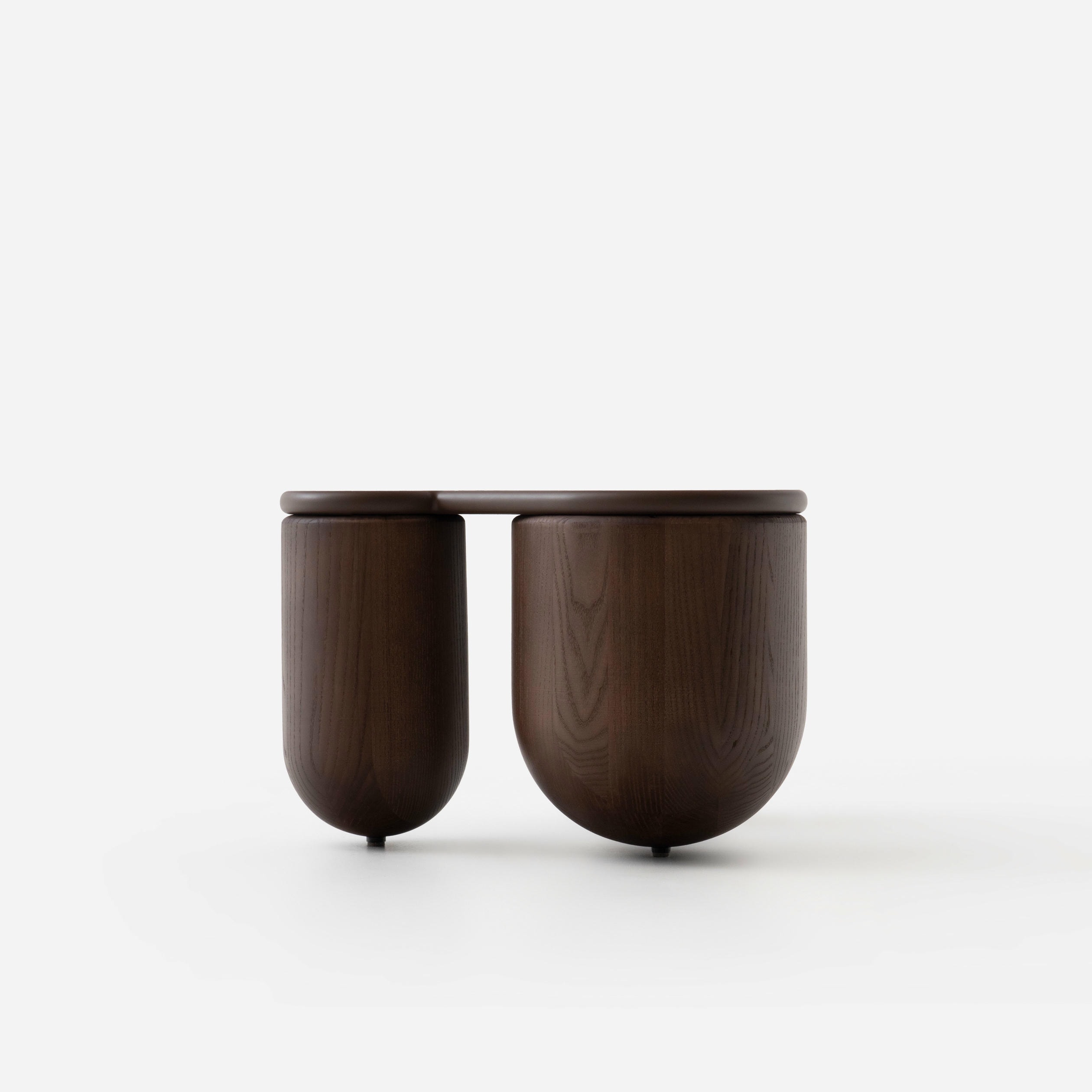 Brown Stained Hello Coffee Table 2 by NOOM 3