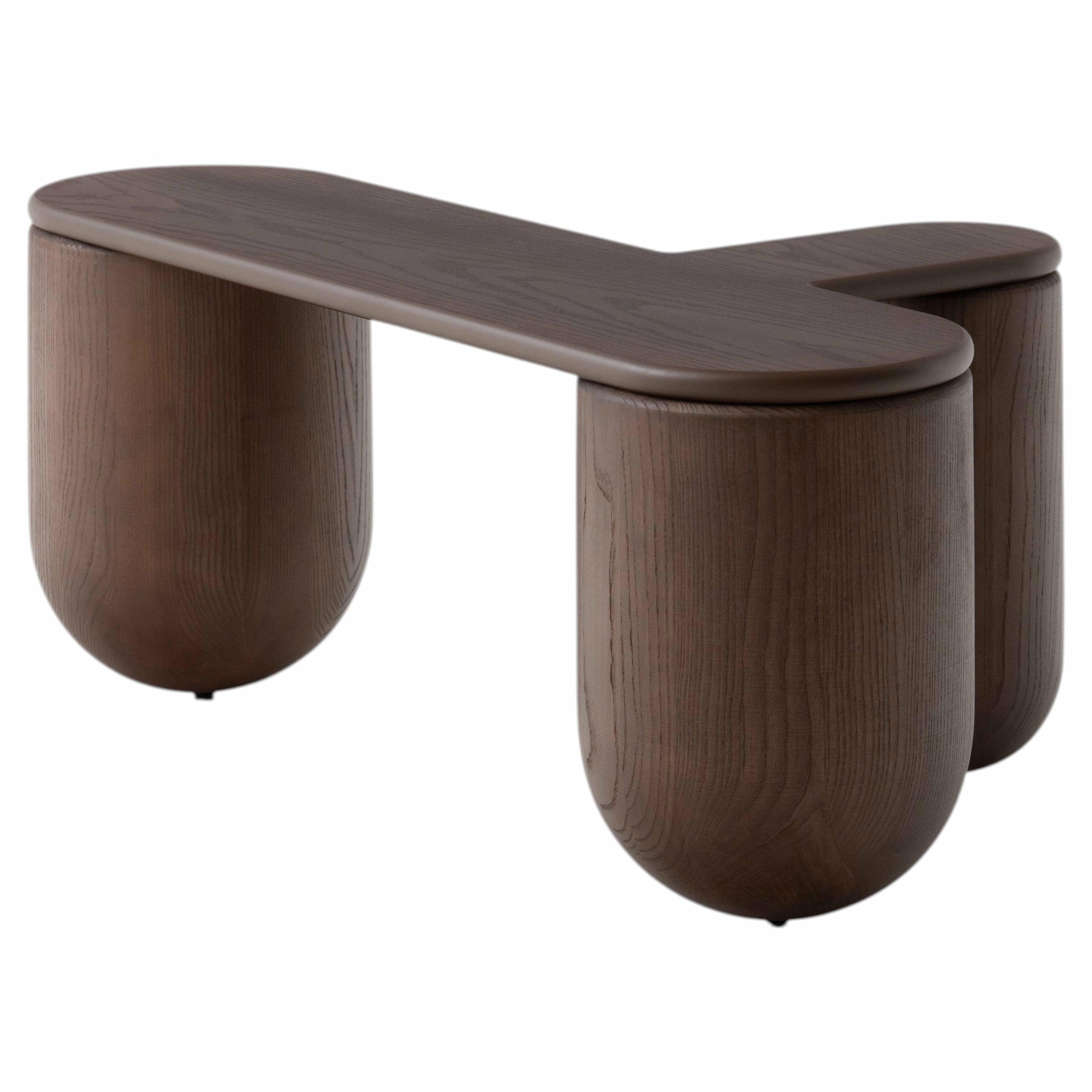 Brown Stained Hello Coffee Table 3 by NOOM 1