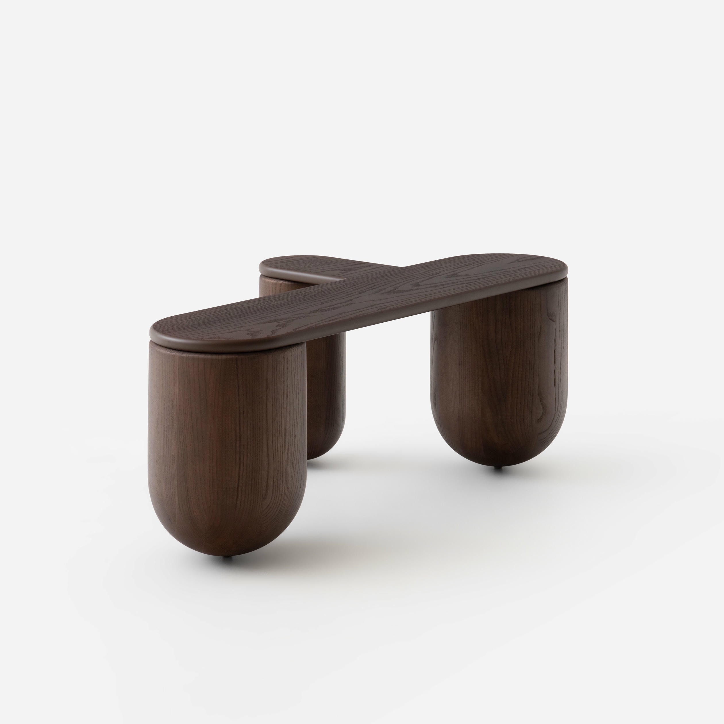 Brown Stained Hello Coffee Table 3 by NOOM 5