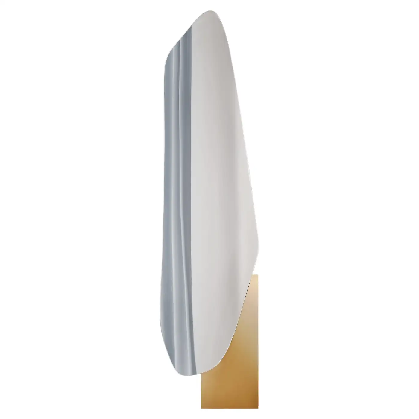 Brushed Brass Lake Wall Mirror 2 by NOOM 1