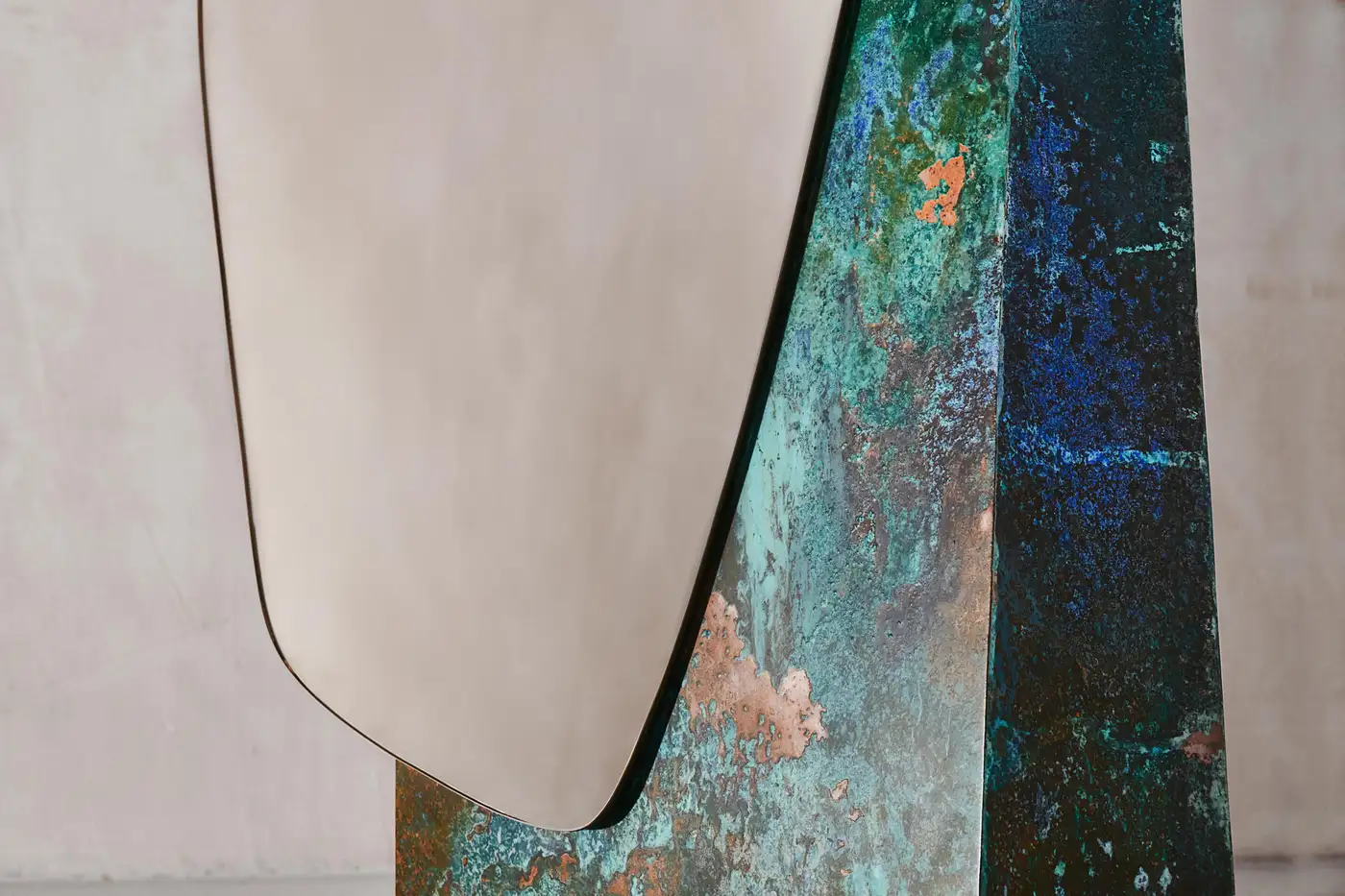 Brushed Brass Lake Wall Mirror 2 by NOOM 5