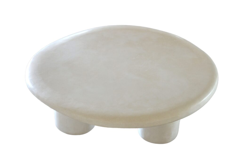Elefante Unique Round Coffee Table in Cement by Studio Noon 1