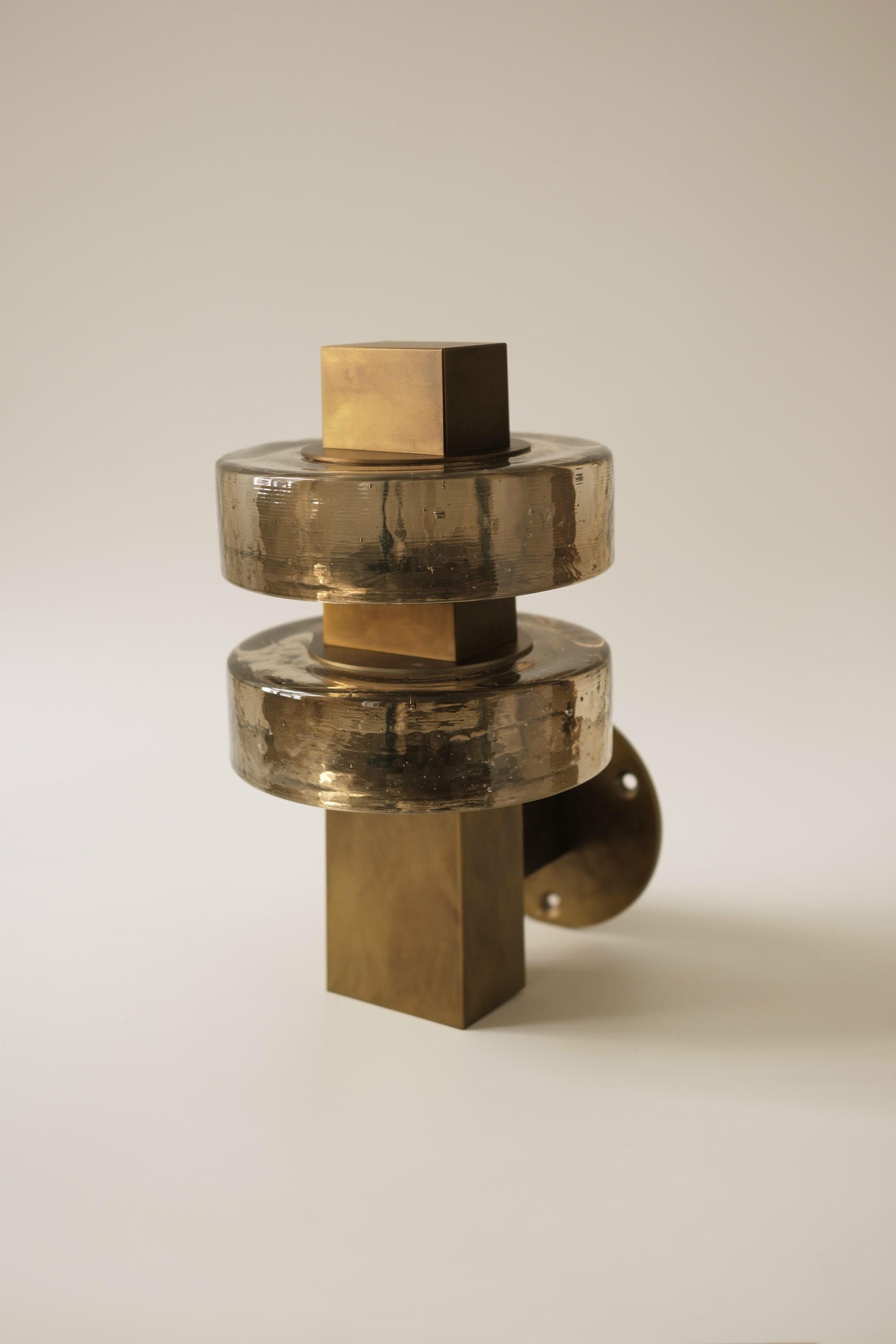 Gioiello I Wall Lamp in Stainless Steel and Glass by Studio Marine Breynaert 4