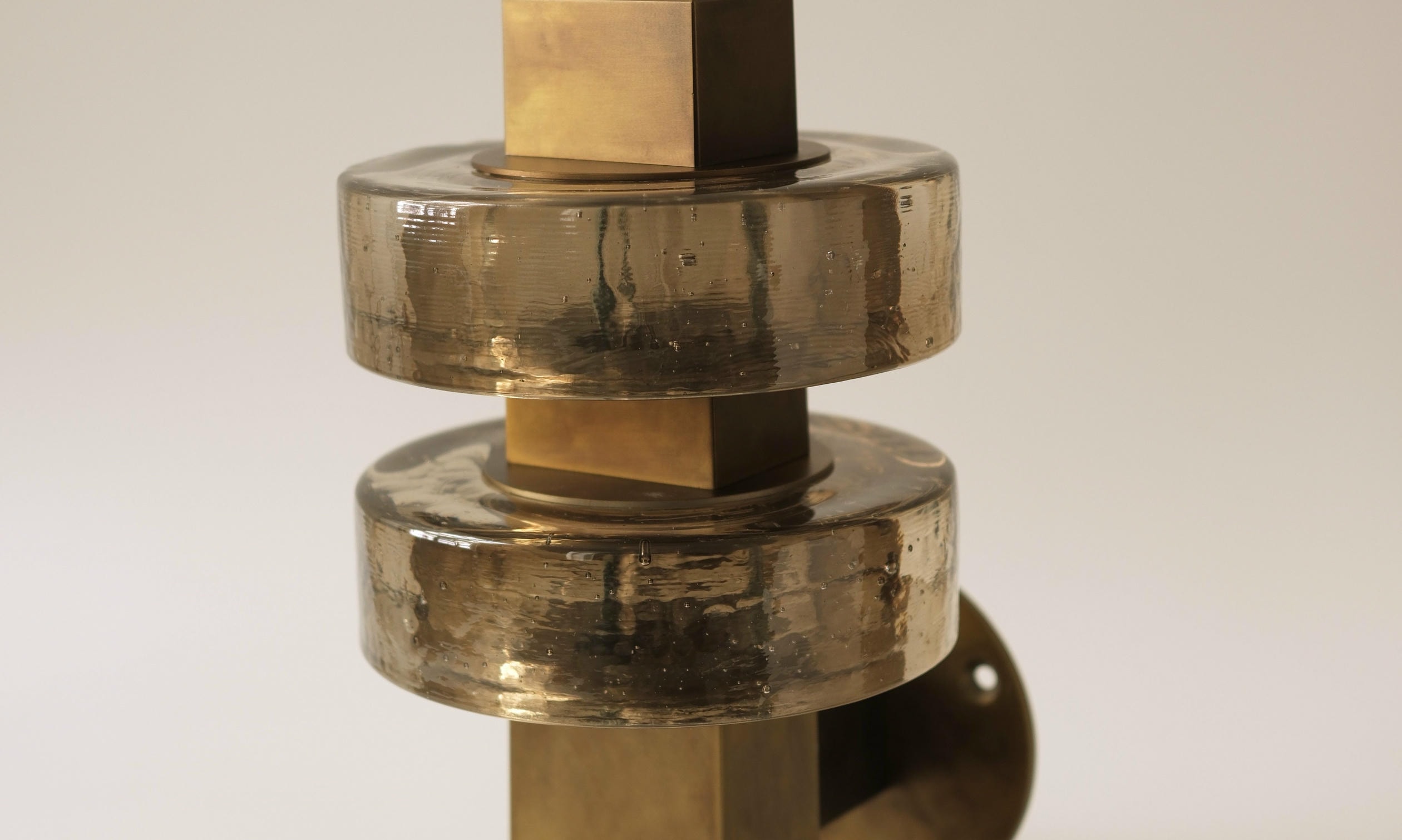 Gioiello I Wall Lamp in Stainless Steel and Glass by Studio Marine Breynaert 5