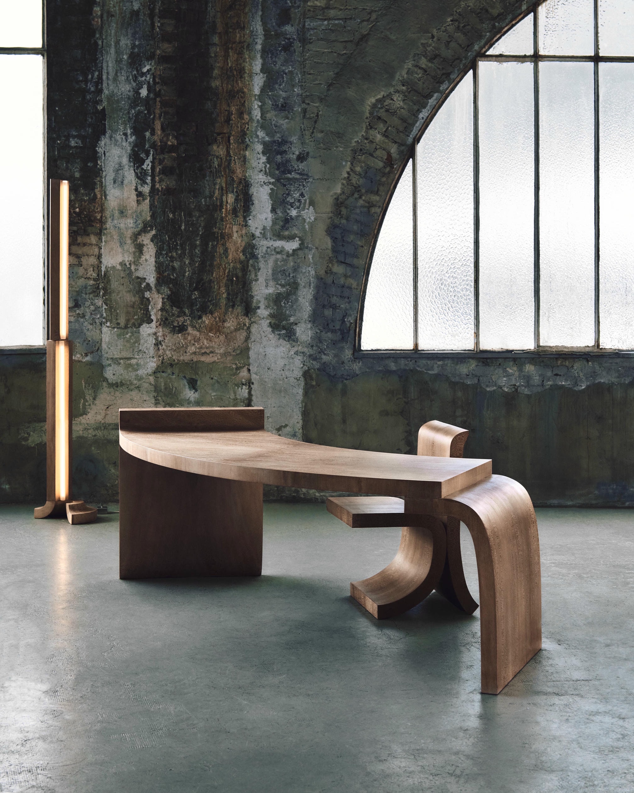 Large Platane Lamp Plane Tree Wood by Corpus Studio 5