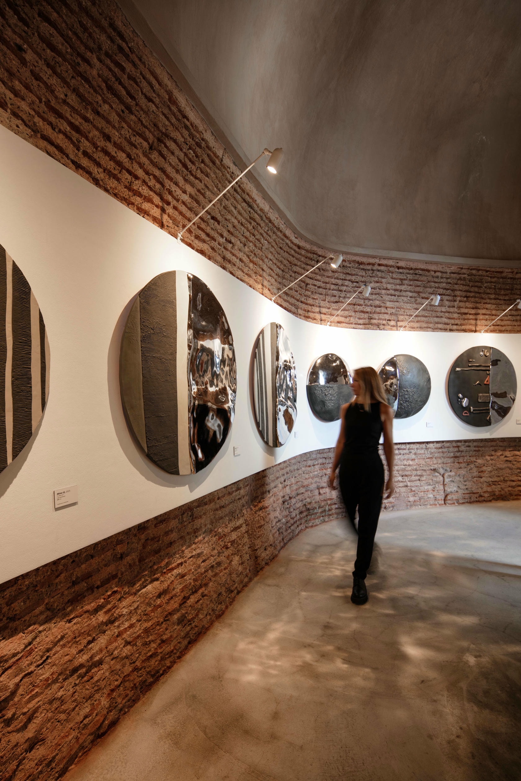 Ma Unique Rectangular Wall Mirror in Plated Cast Aluminum by Studio Ayse Demir 4
