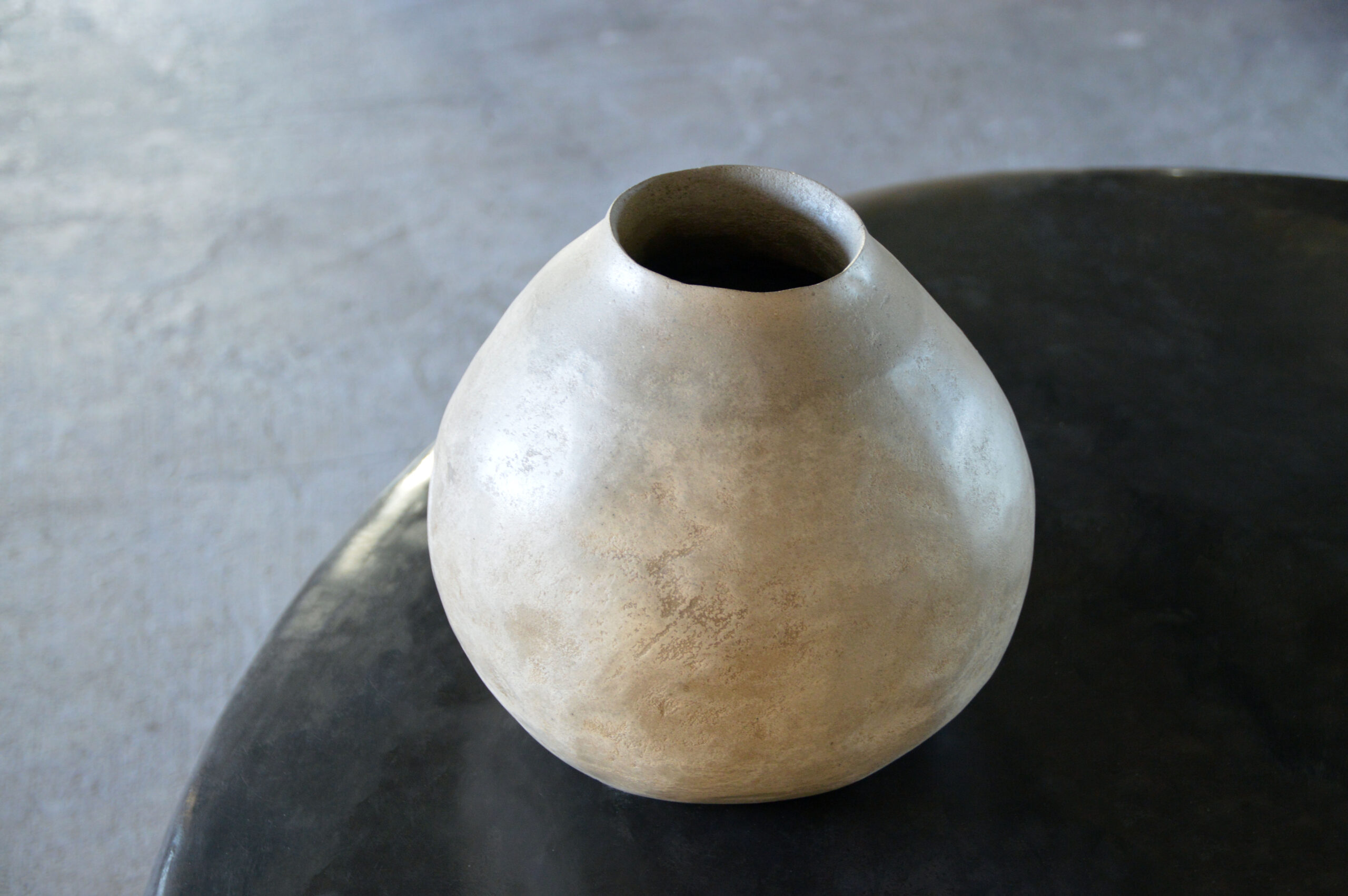 One Of a Kind Fiele Vessel in Pigmented Cement by Studio Noon 2