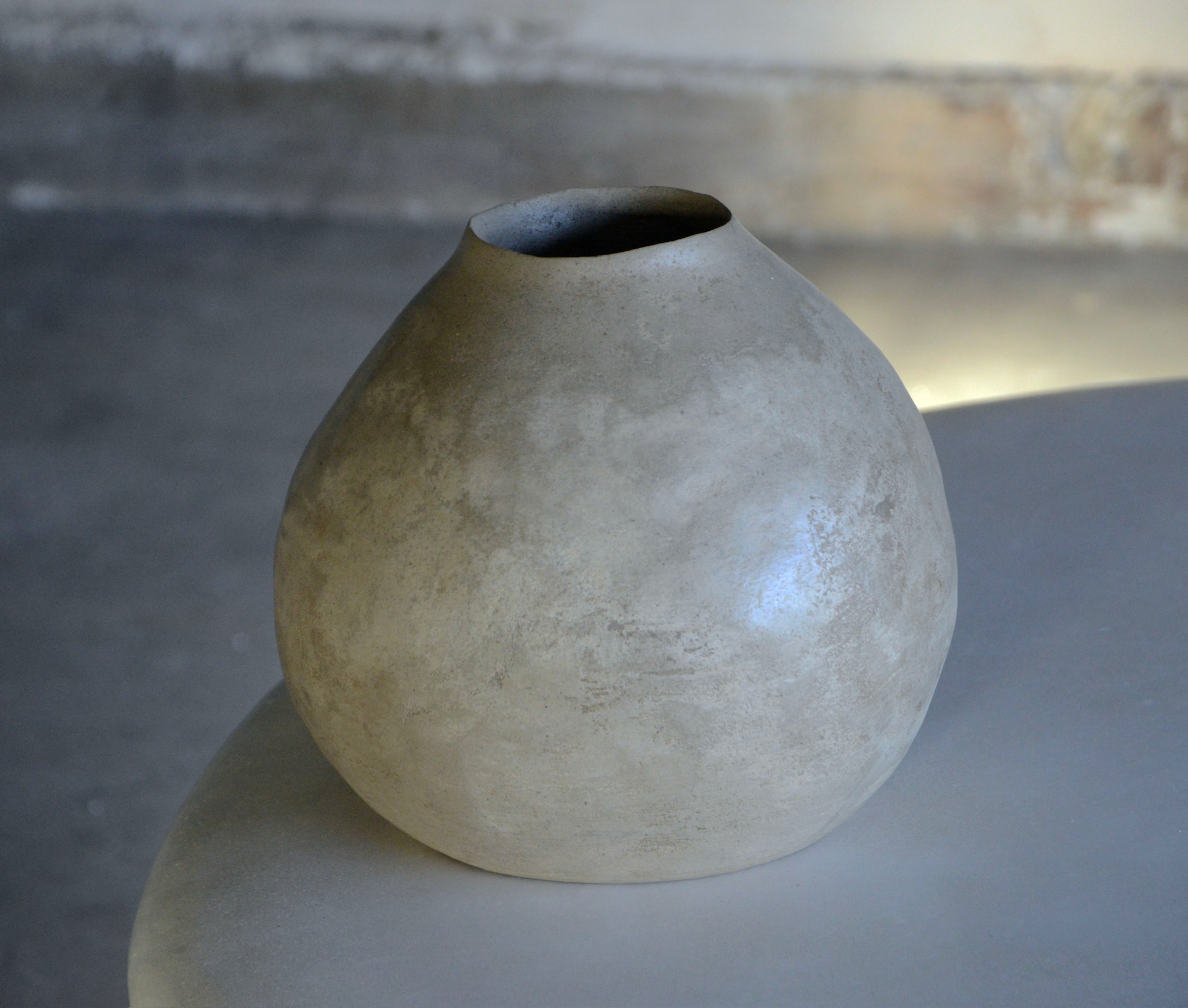 One Of a Kind Fiele Vessel in Pigmented Cement by Studio Noon 3