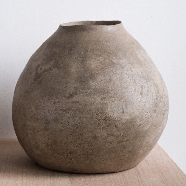 One Of a Kind Fiele Vessel in Pigmented Cement by Studio Noon 4