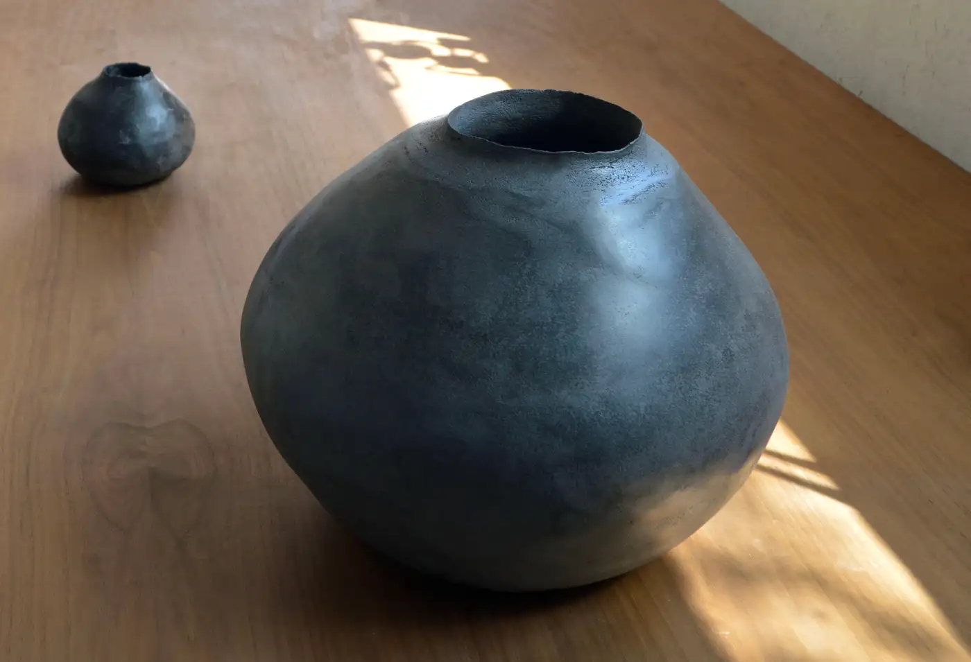 One Of a Kind Pogge Vessel in Pigmented Cement by Studio Noon 4