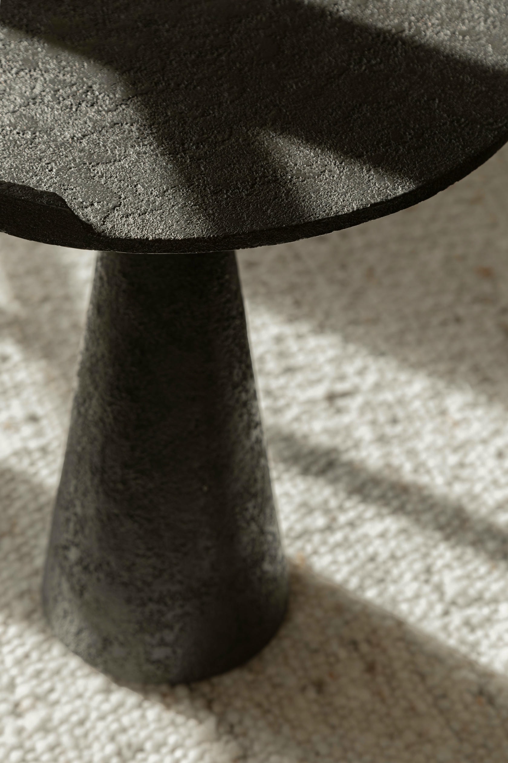 Perseus Side Table in Cast Bronze With Custom Hammered Patina by OZA Design 13