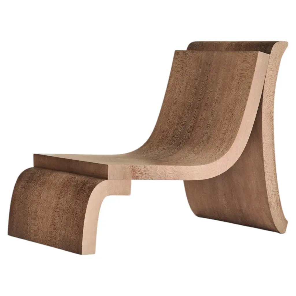 Platane Lounge Chair, Plane Tree Wood by MONO Editions 1
