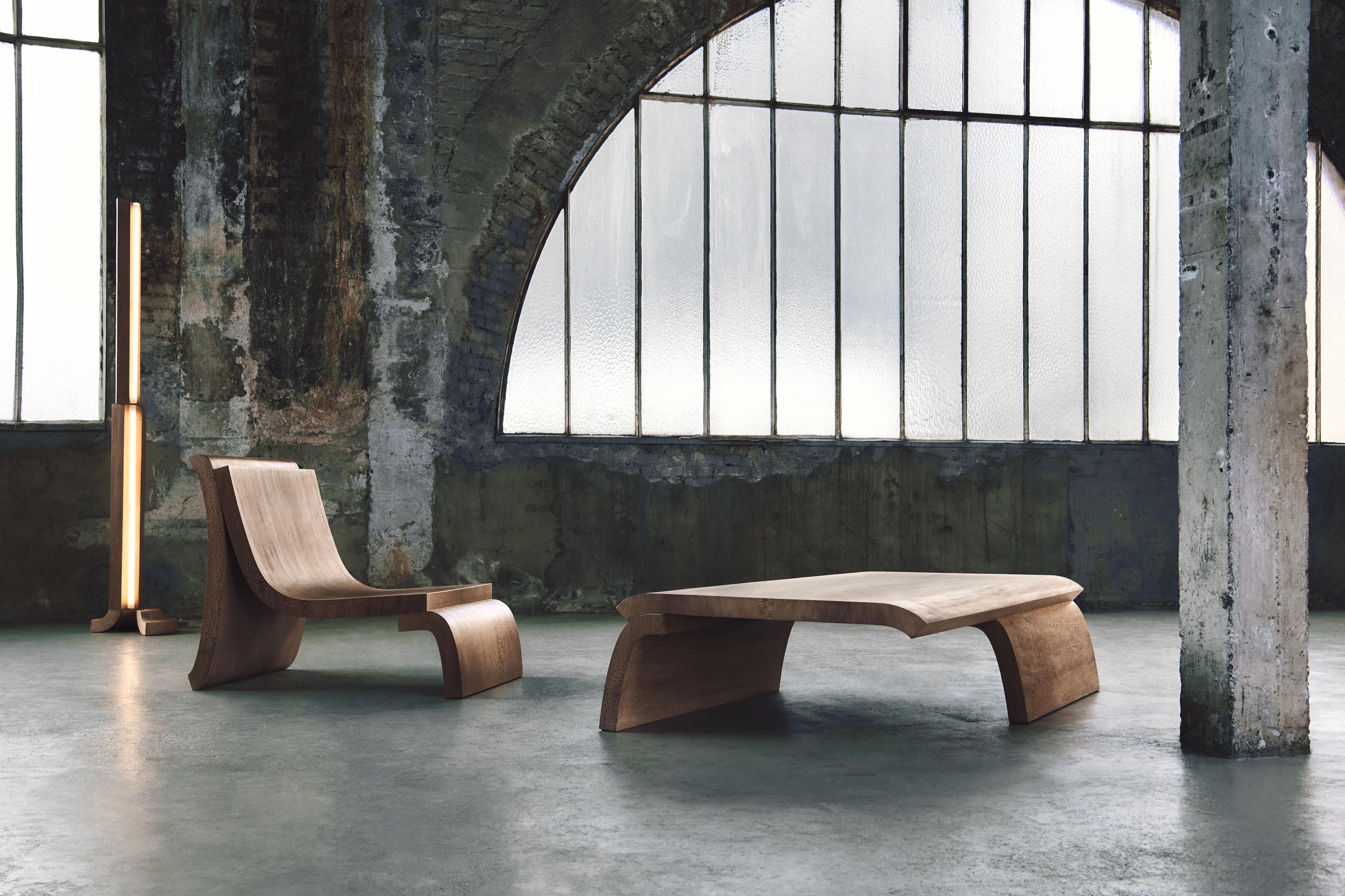Platane Lounge Chair, Plane Tree Wood by MONO Editions 4