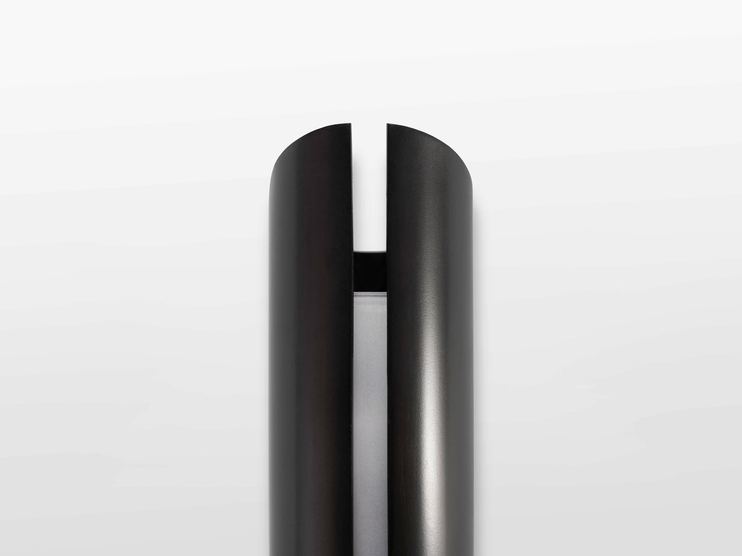 Prometheus Wall Light in Blackened Brass Sandblasted Glass by OZA Design 5