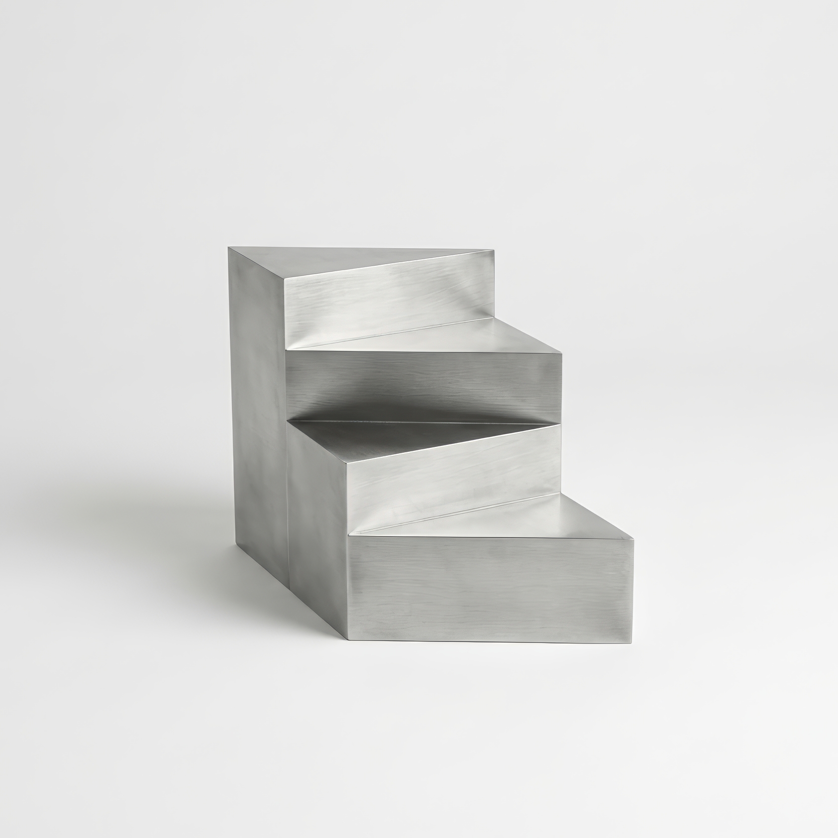 S1 Functional Sculpture in Brushed Aluminium by Giotto Pagani 4