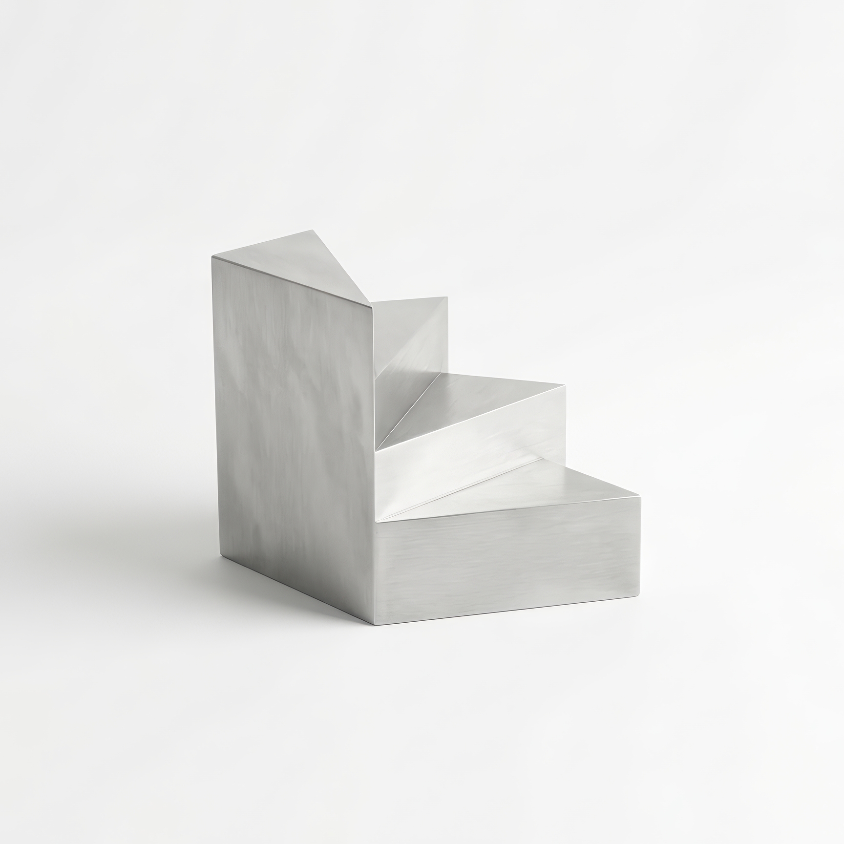 S1 Functional Sculpture in Brushed Aluminium by Giotto Pagani 5