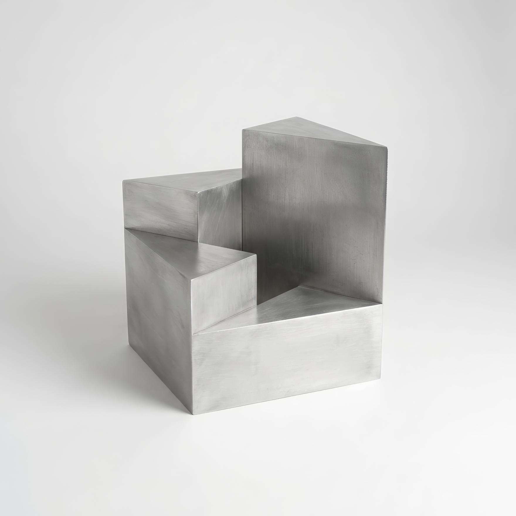 S1 Functional Sculpture in Brushed Aluminium by Giotto Pagani 6