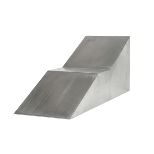 S4 Chaise Longue in Brushed Aluminium by Giotto Pagani 1
