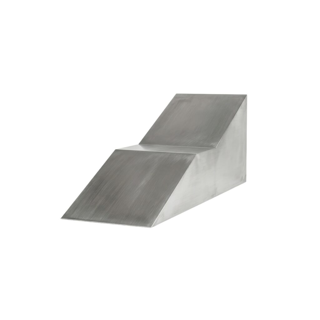 S4 Chaise Longue in Brushed Aluminium by Giotto Pagani 1