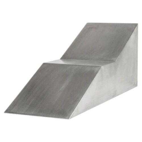 S4 Chaise Longue in Brushed Aluminium by Giotto Pagani 1