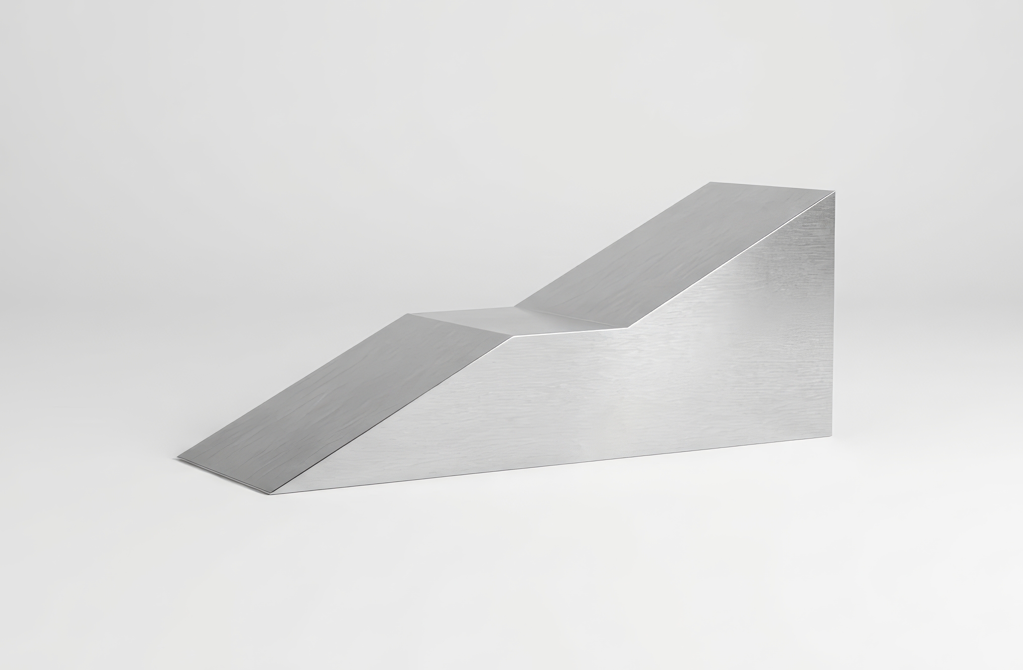 S4 Chaise Longue in Brushed Aluminium by Giotto Pagani 4