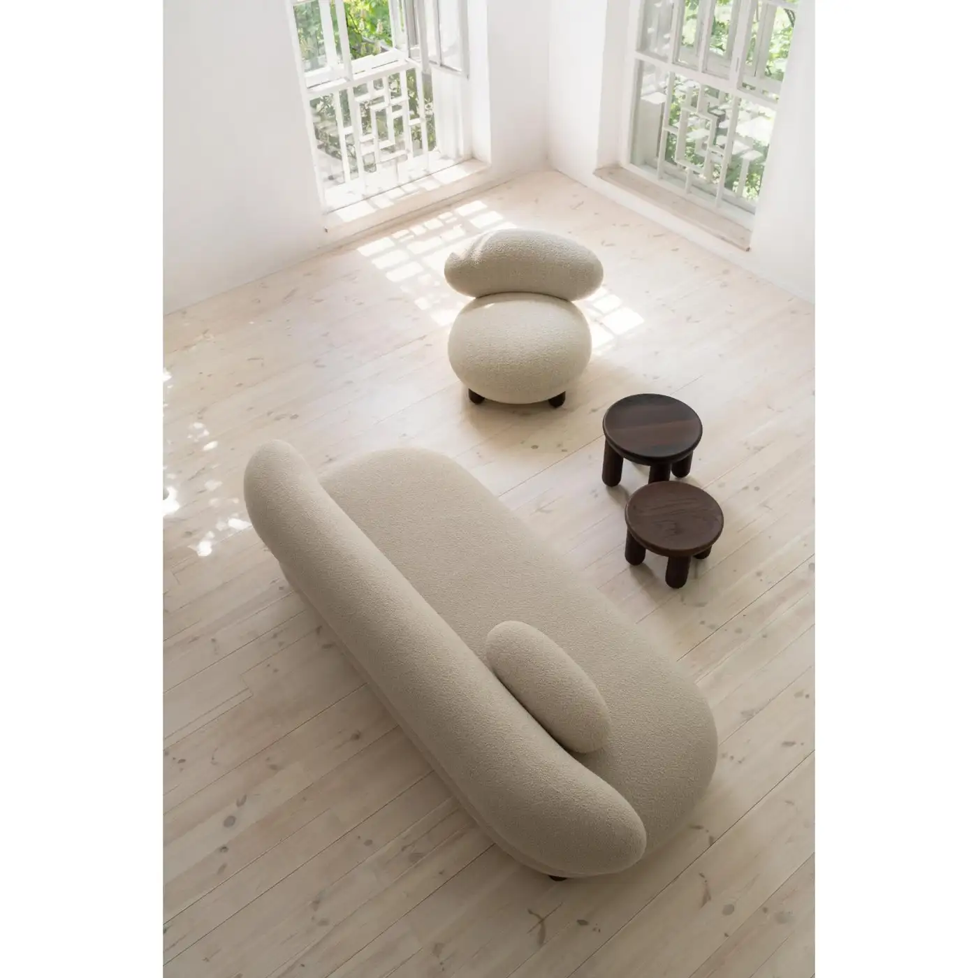 Upholstered Furniture Baloo Boucle Flock Sofa by NOOM 12