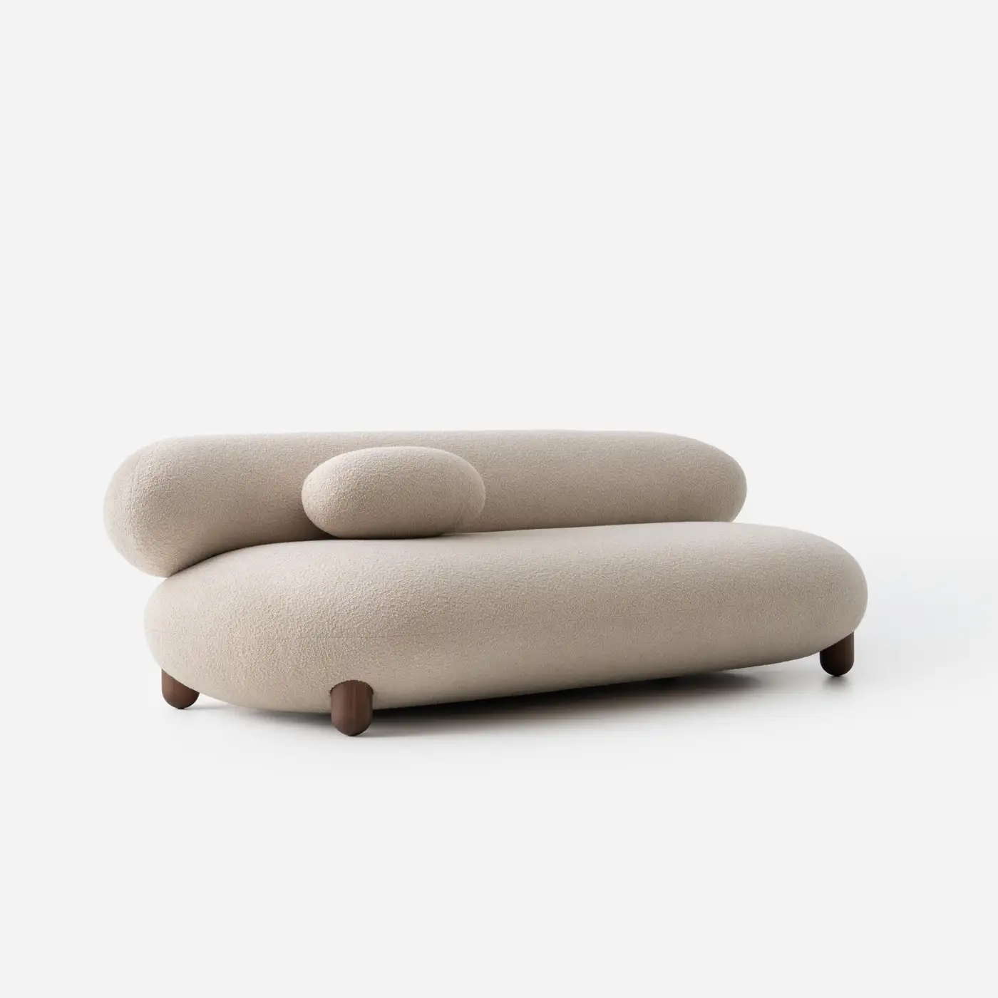 Upholstered Furniture Baloo Boucle Flock Sofa by NOOM 2