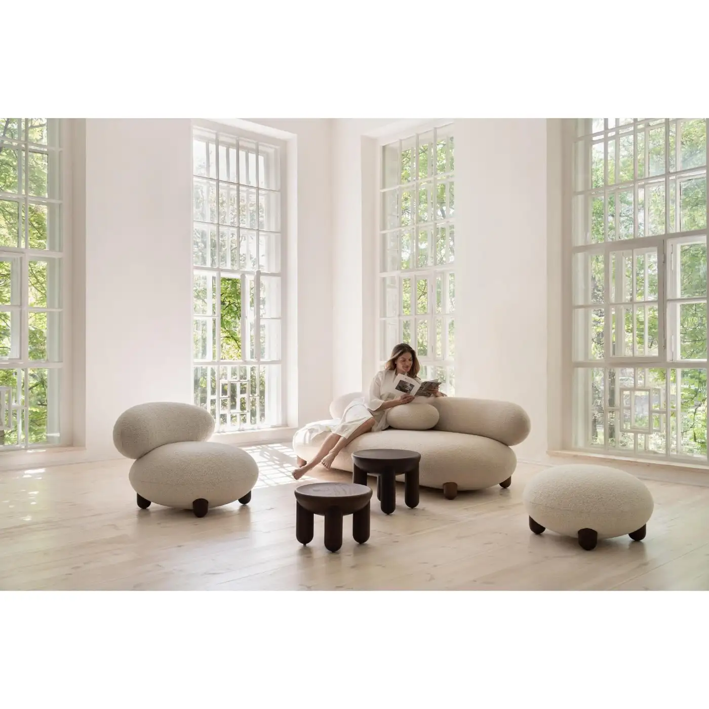 Upholstered Furniture Baloo Boucle Flock Sofa by NOOM 9