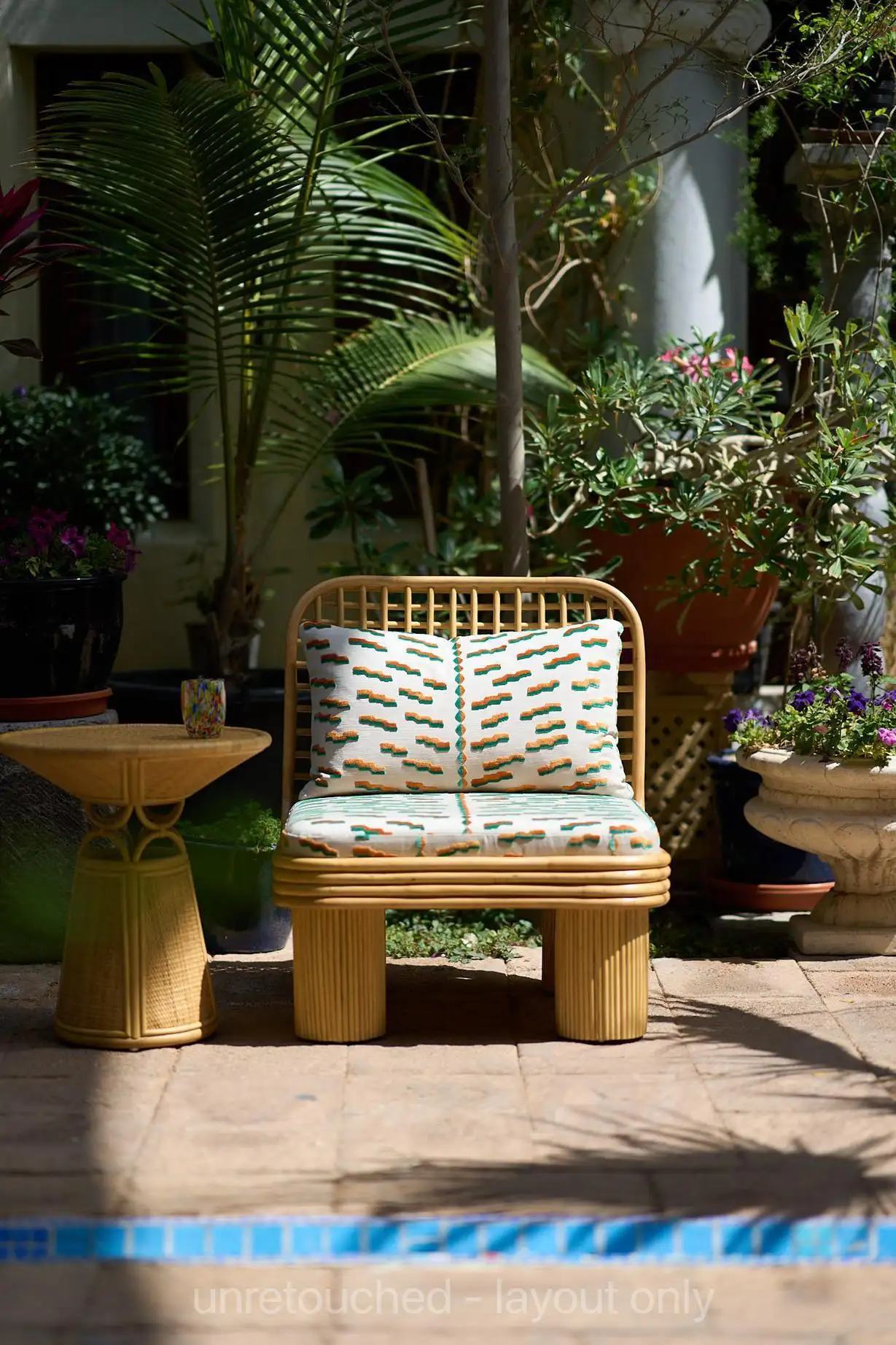 Annka Armchair in Stained Rattan, Plywood and HR Foam by POPUS EDITIONS 11