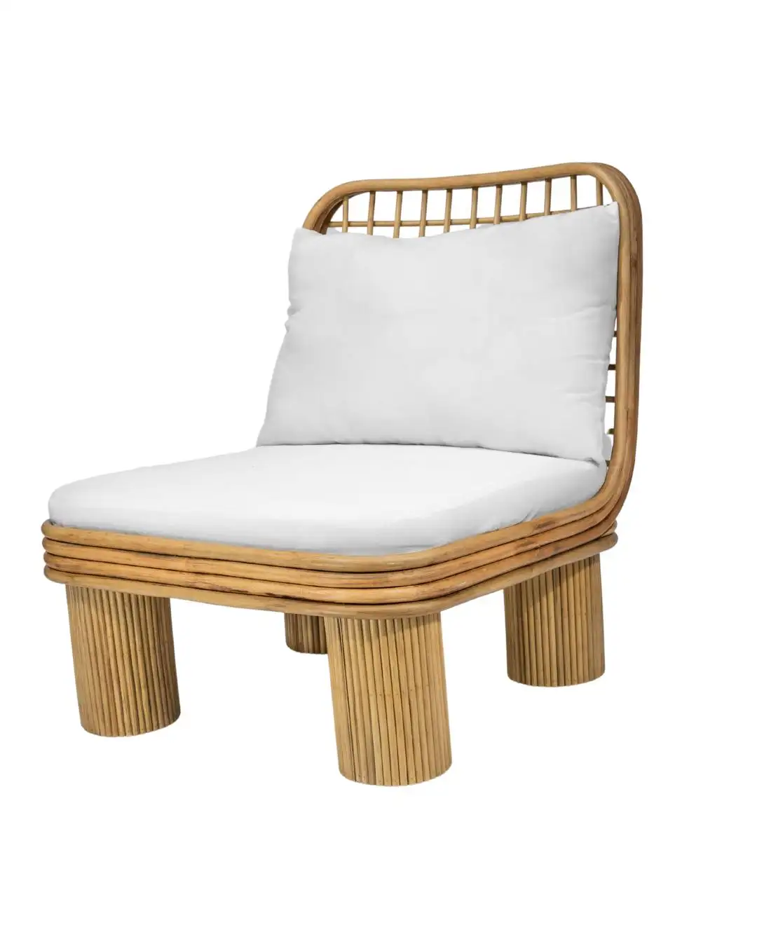 Annka Armchair in Stained Rattan, Plywood and HR Foam by POPUS EDITIONS 2