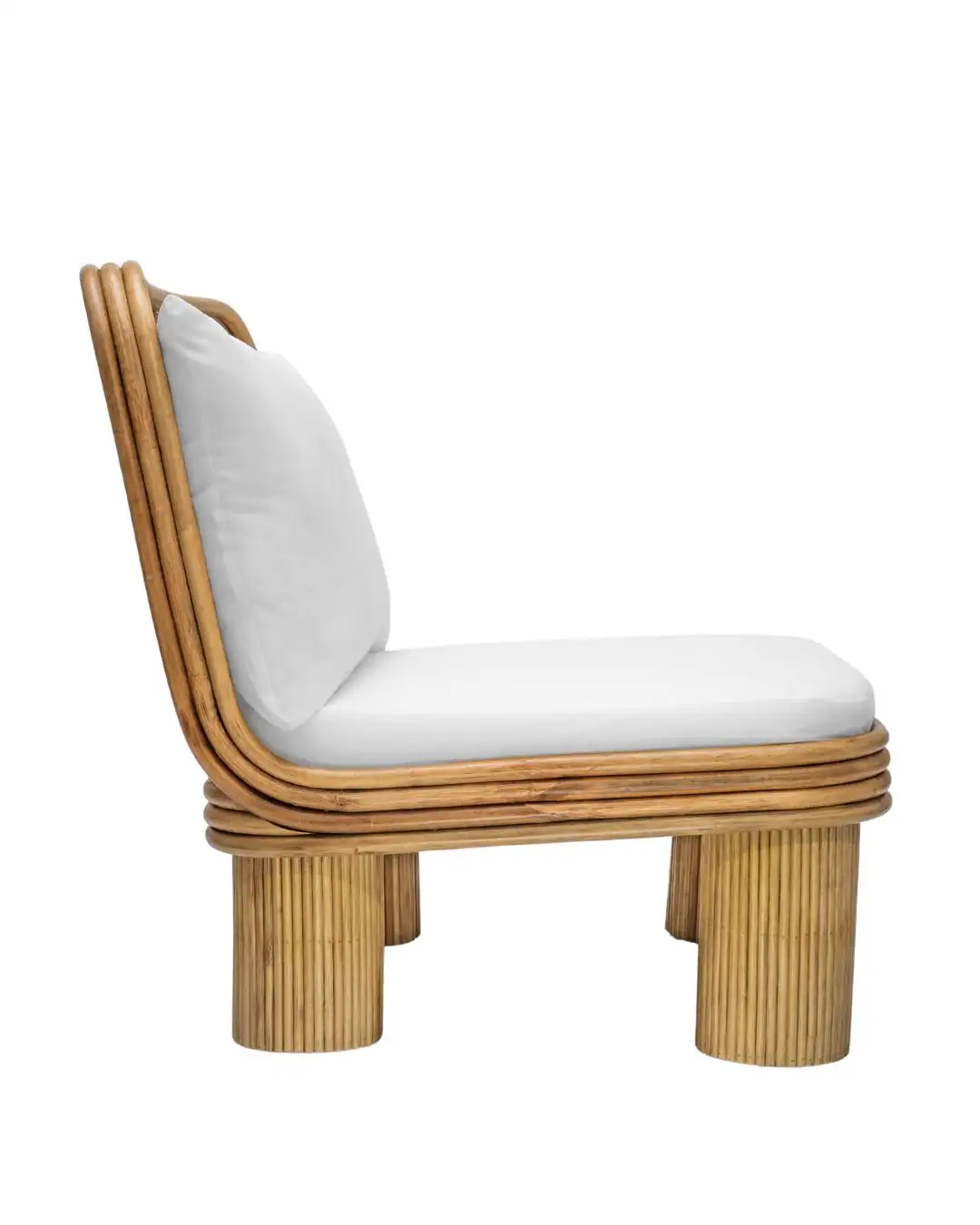 Annka Armchair in Stained Rattan, Plywood and HR Foam by POPUS EDITIONS 3