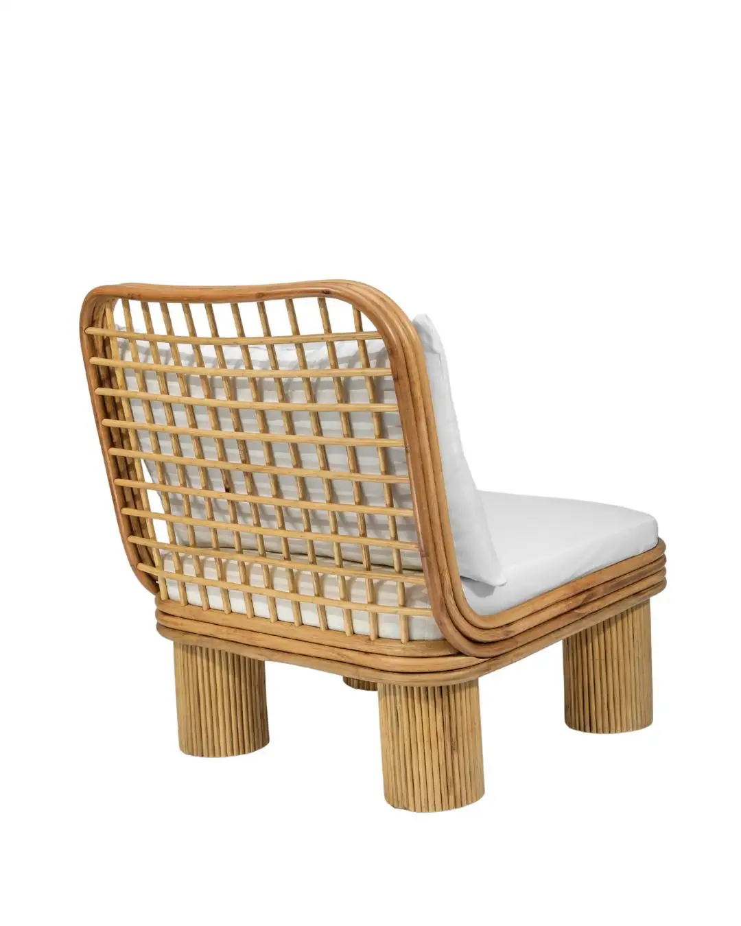 Annka Armchair in Stained Rattan, Plywood and HR Foam by POPUS EDITIONS 4